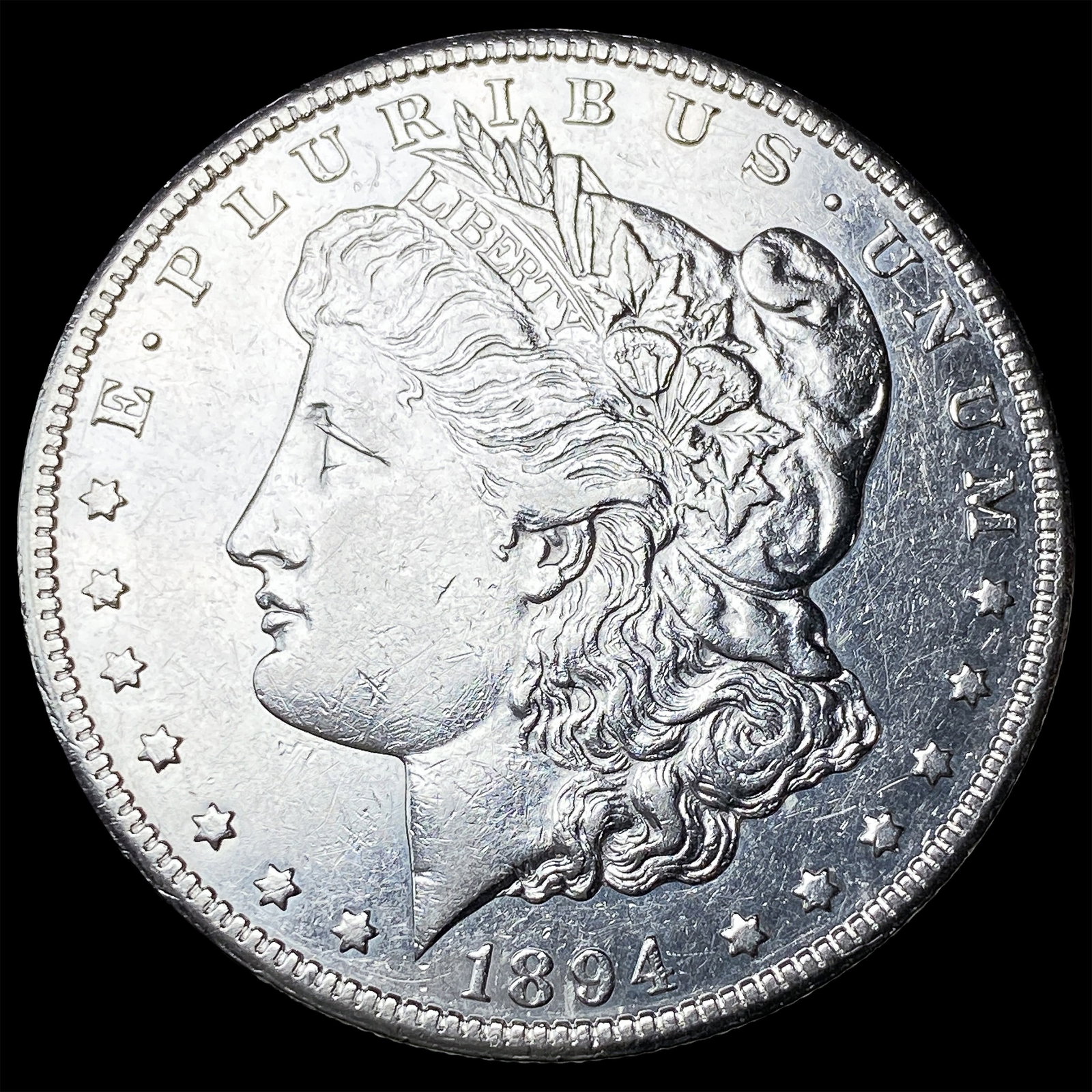1894-S Silver Morgan Dollar ABOUT UNCIRCULATED (1 of 2)