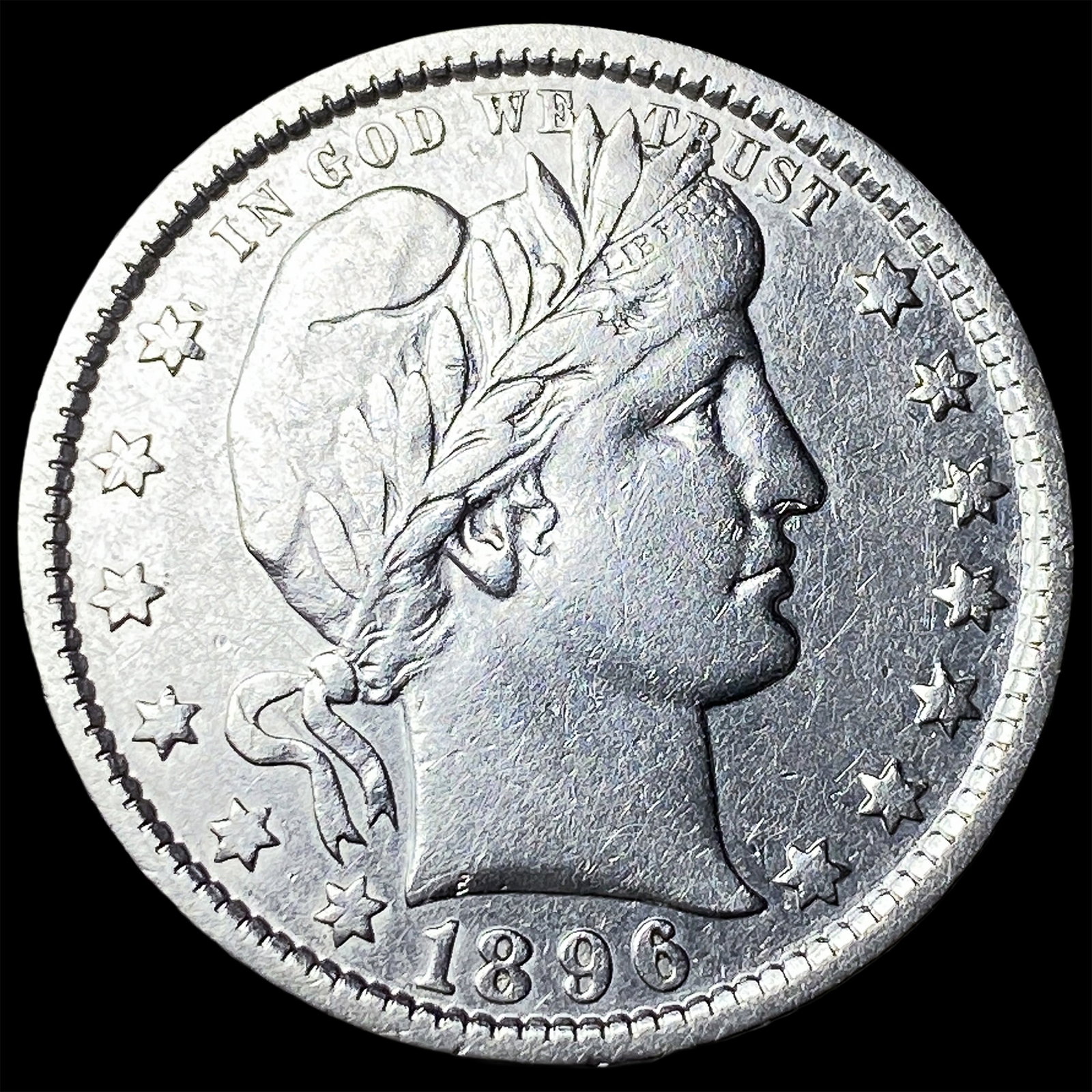 1896 Silver Barber Quarter UNCIRCULATED (1 of 2)