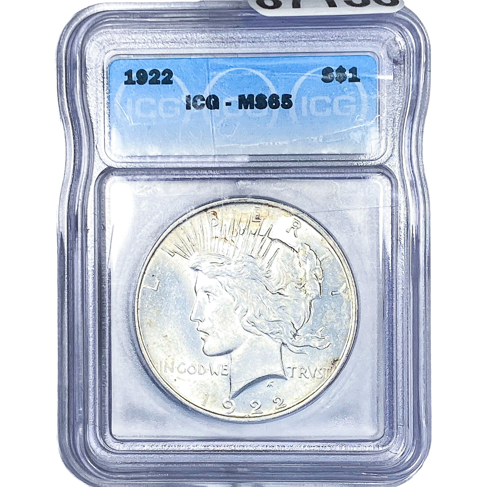 1922 Silver Peace Dollar ICG MS65 (1 of 2)