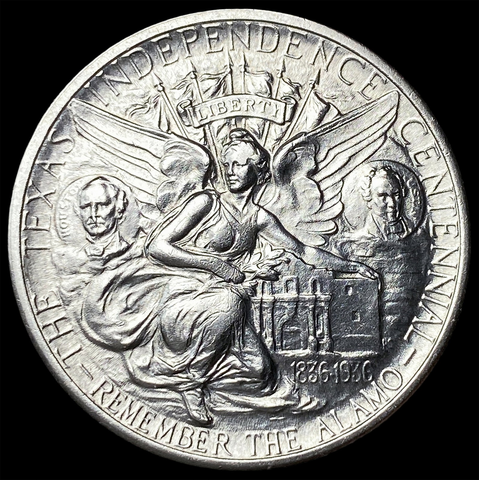 1934 Silver Texas Independence Centennial Half Dollar CHOICE BU (1 of 2)