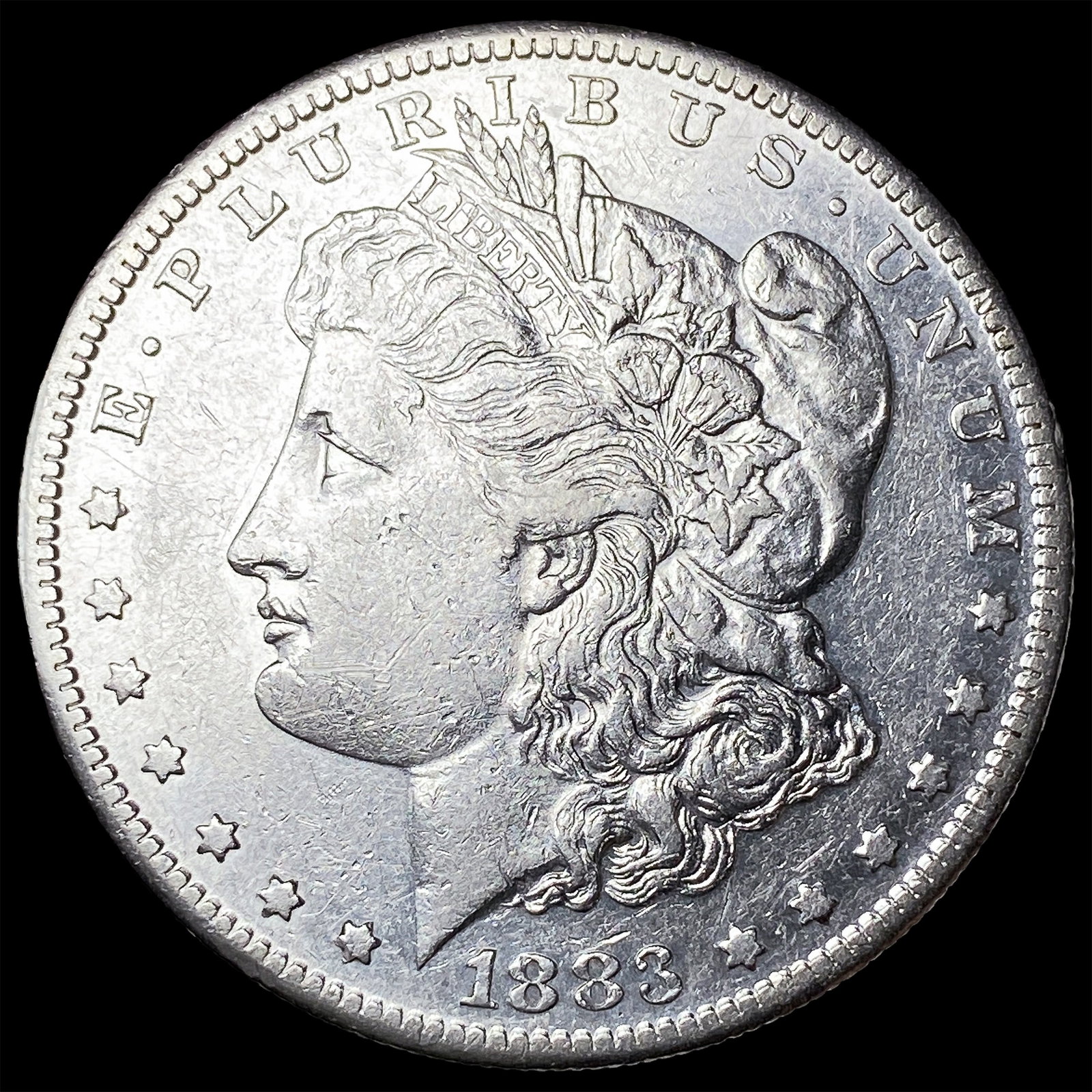 1883-S Silver Morgan Dollar CLOSELY UNCIRCULATED: 1883-S Silver Morgan Dollar CLOSELY UNCIRCULATED