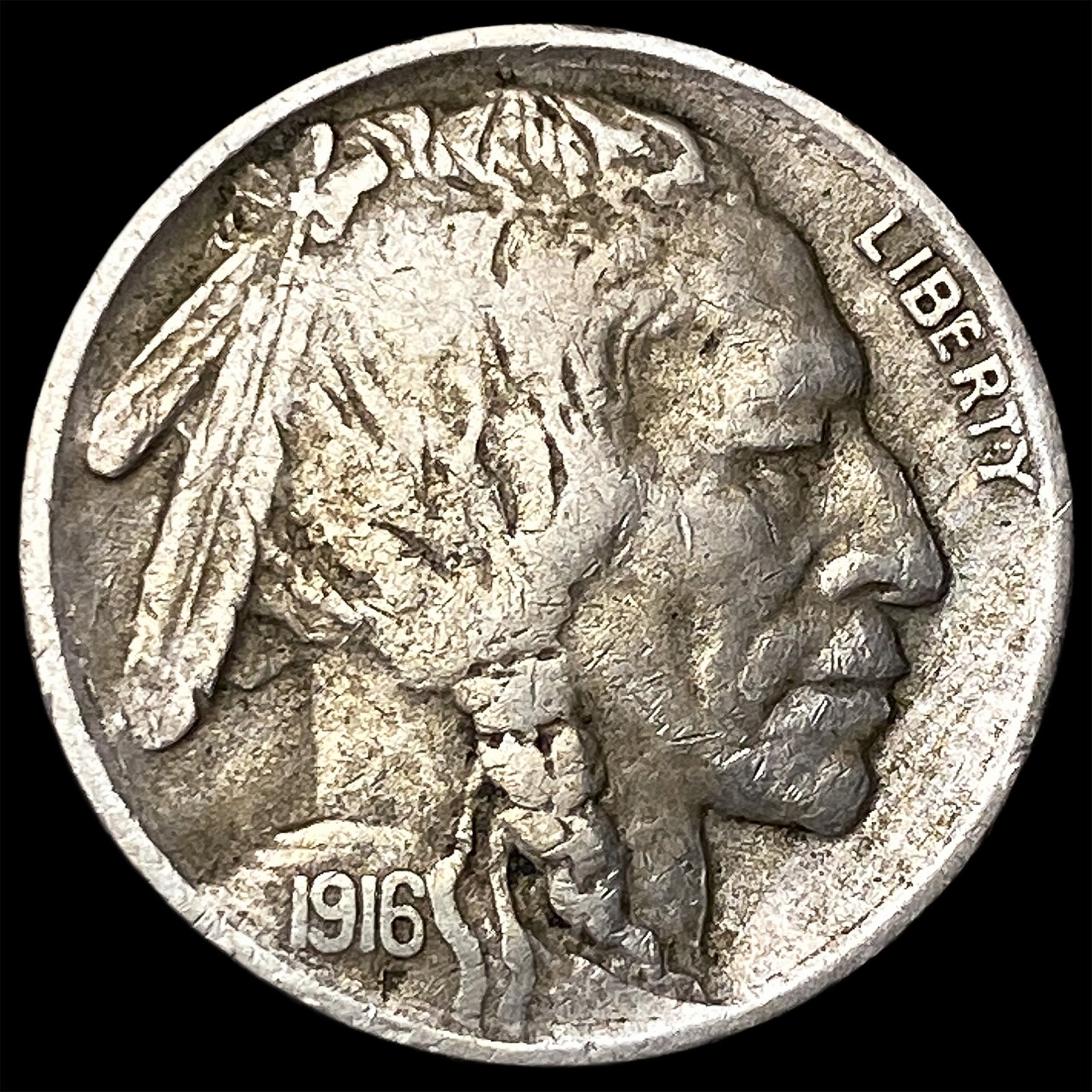 1916-S Buffalo Nickel NEARLY UNCIRCULATED (1 of 2)