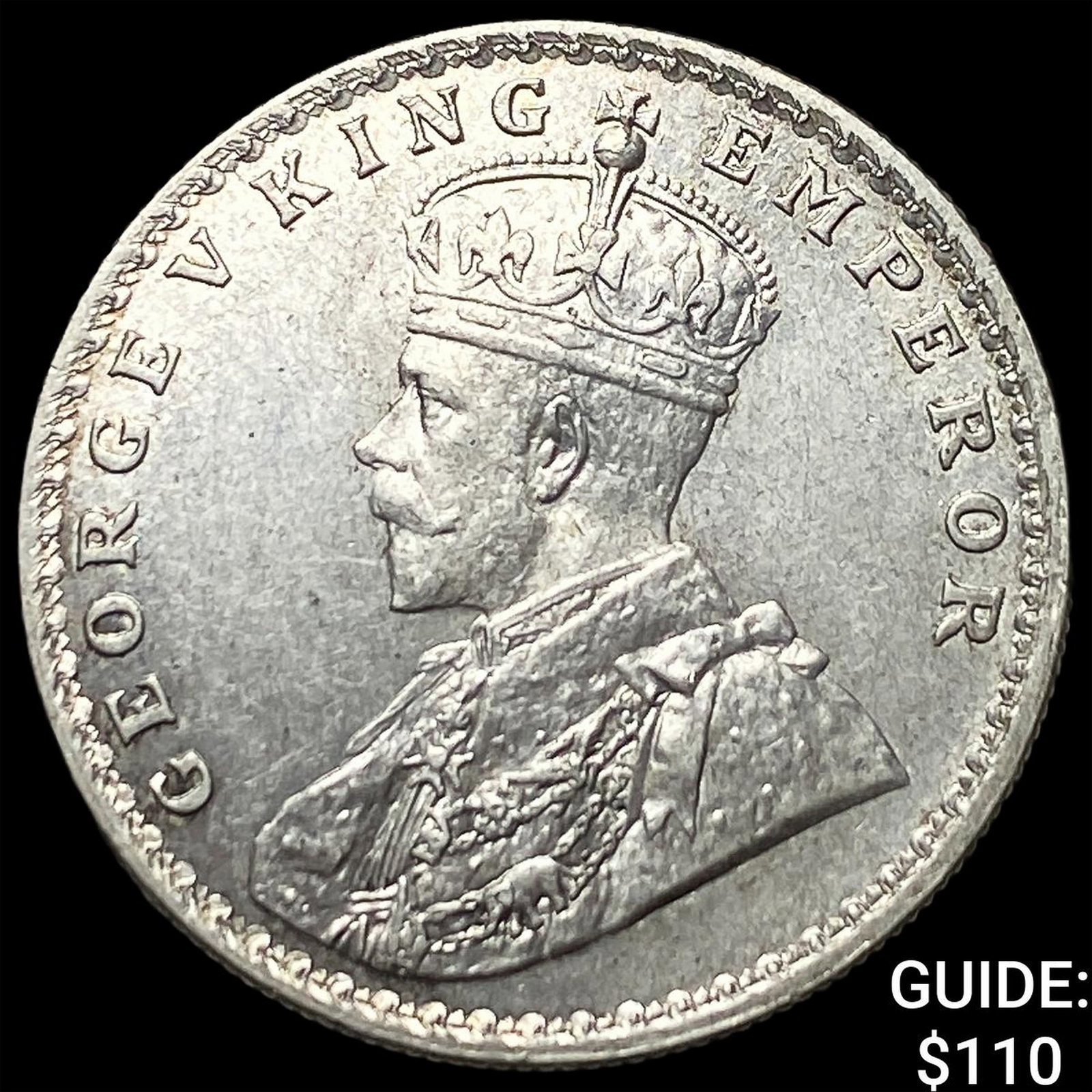 1917B British India Silver Rupee (1 of 2)