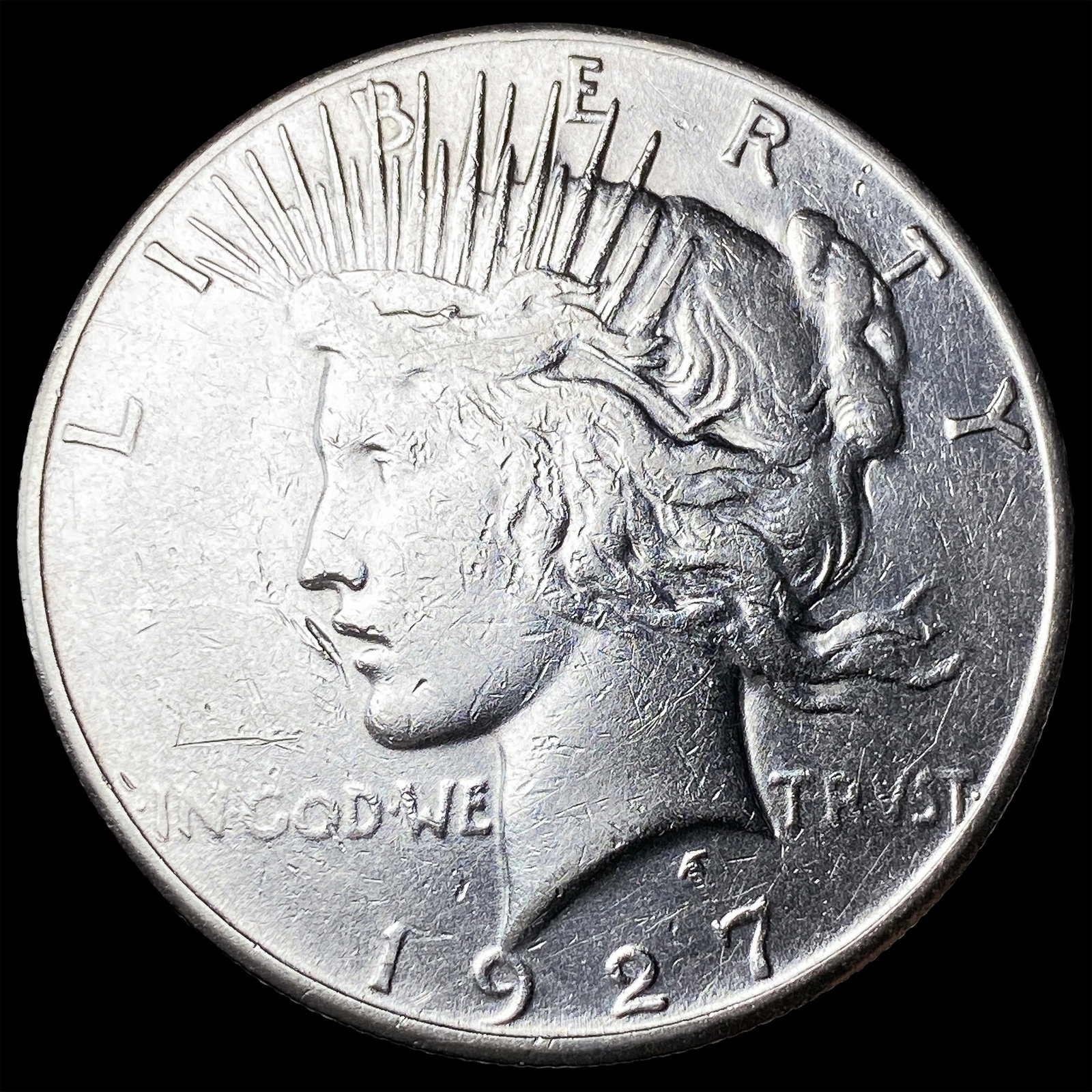 1927 Peace Silver Dollar CLOSELY UNCIRCULATED (1 of 2)
