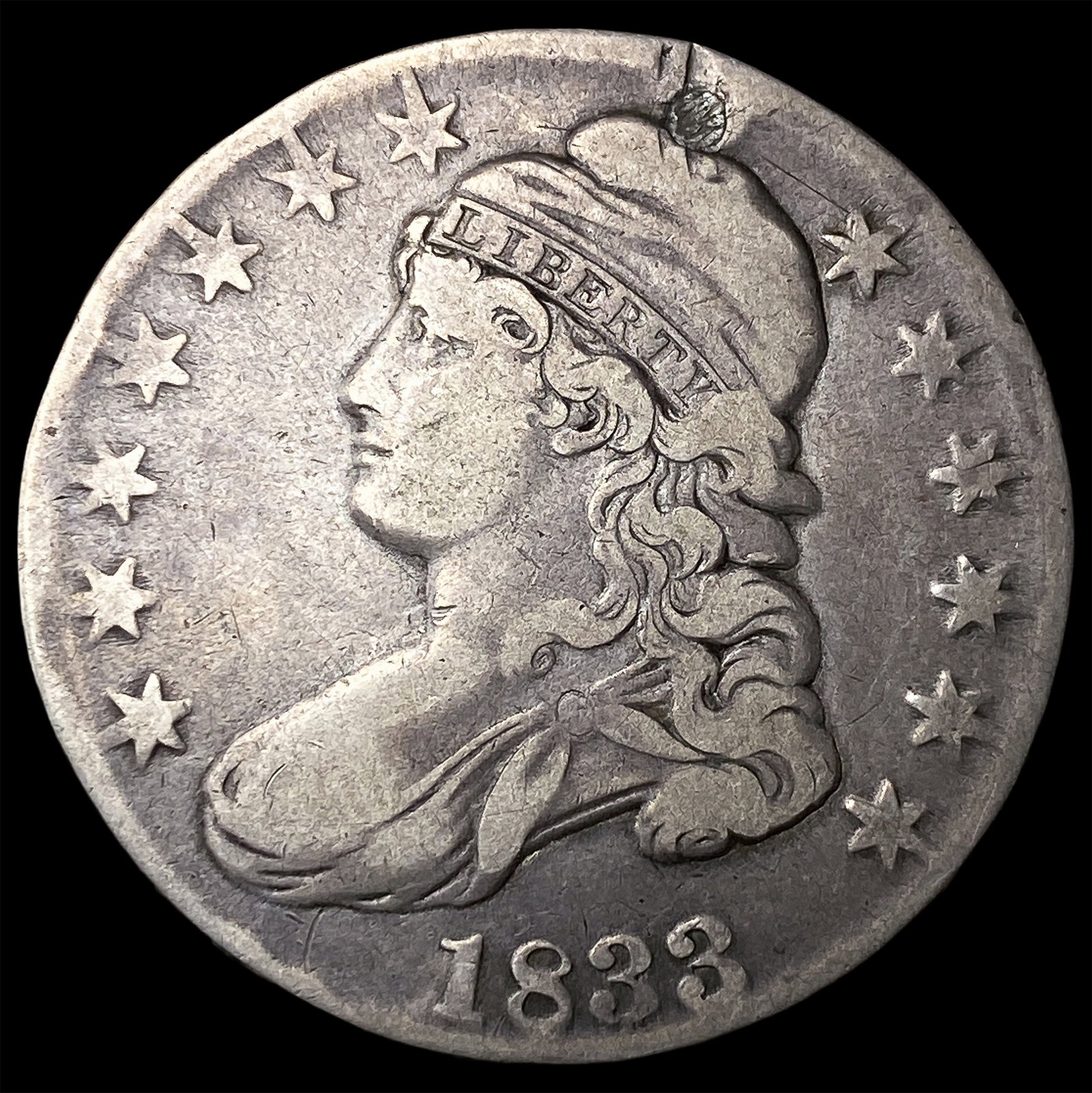 1833 Capped Bust Silver Half Dollar HIGH GRADE (1 of 2)