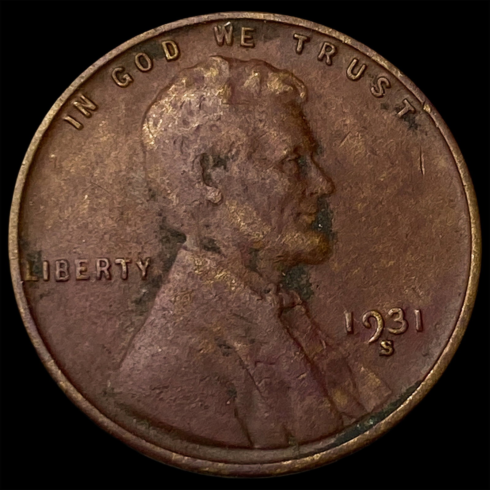 1931-S Lincoln Wheat Cent NEARLY UNCIRCULATED (1 of 2)