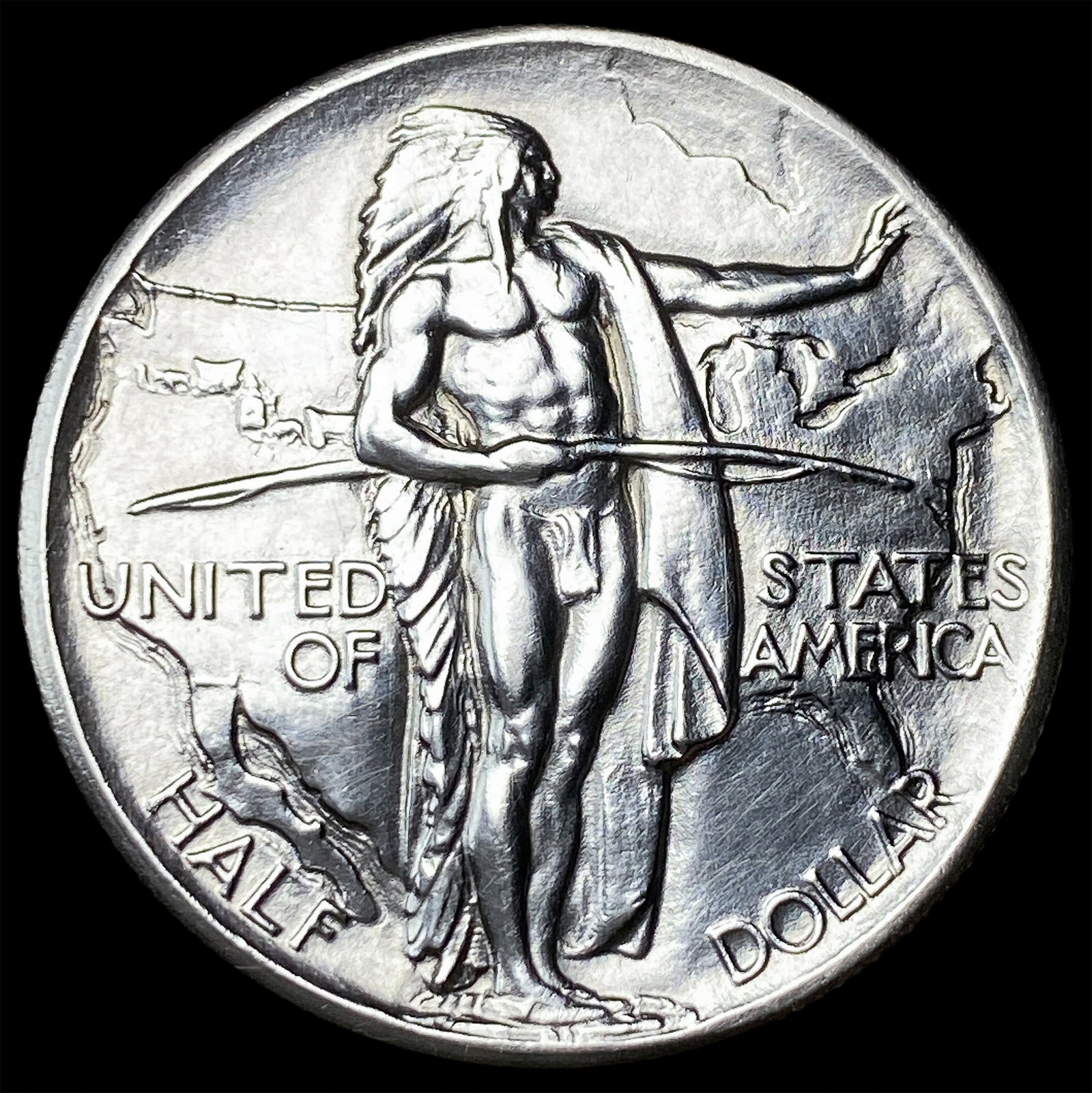 1926 Silver Oregon Trail Half Dollar CLOSELY UNCIRCULATED (1 of 2)