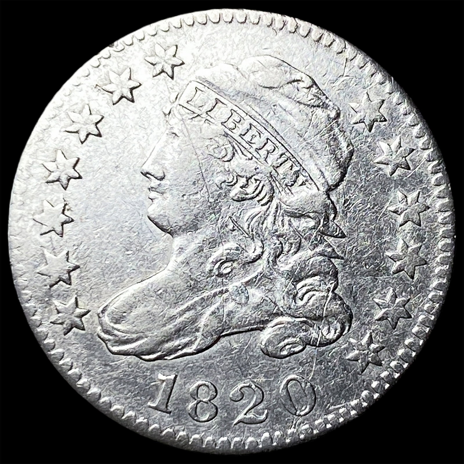 1820 Capped Bust Dime CLOSELY UNCIRCULATED (1 of 2)