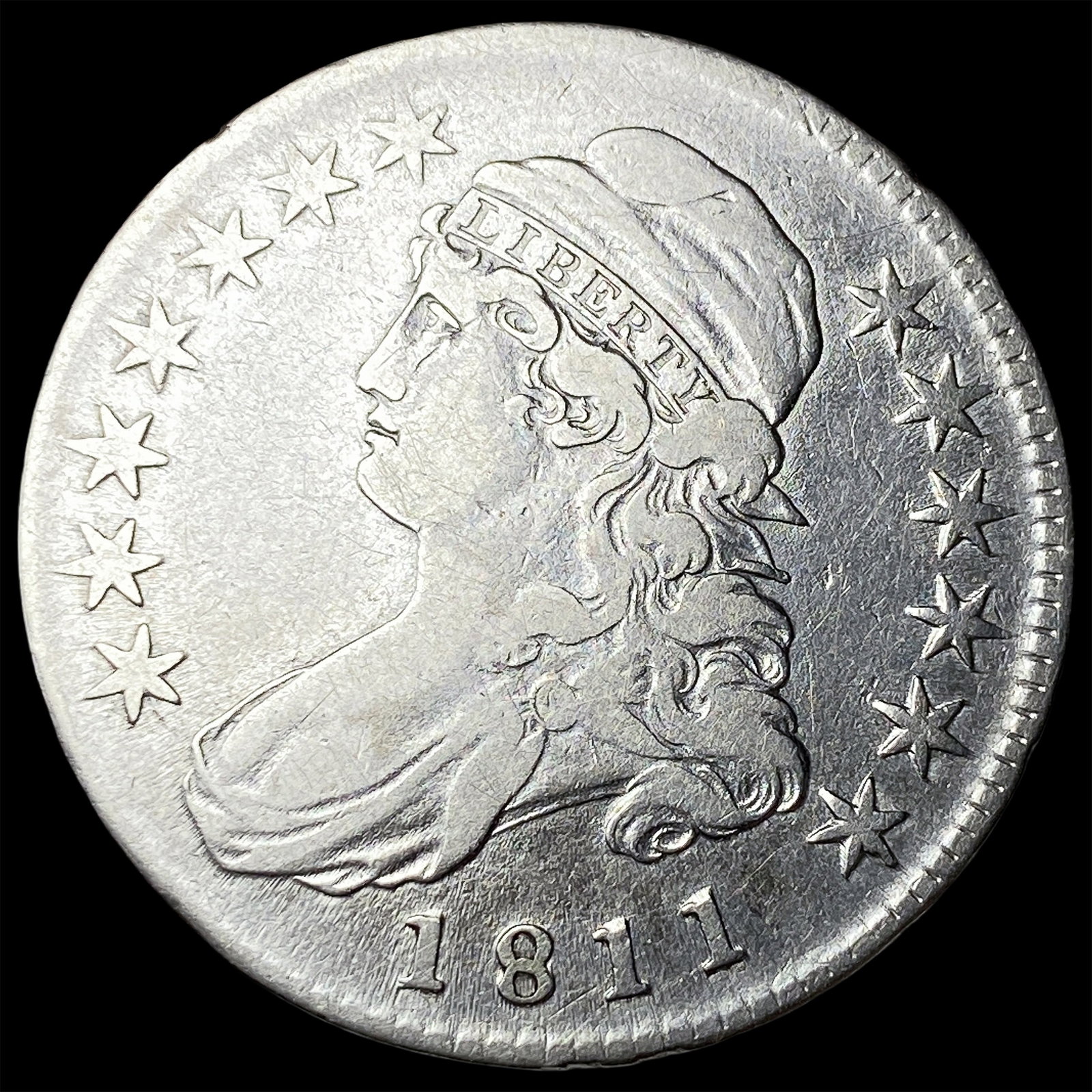 1811 Capped Bust Half Dollar NEARLY UNCIRCULATED (1 of 2)
