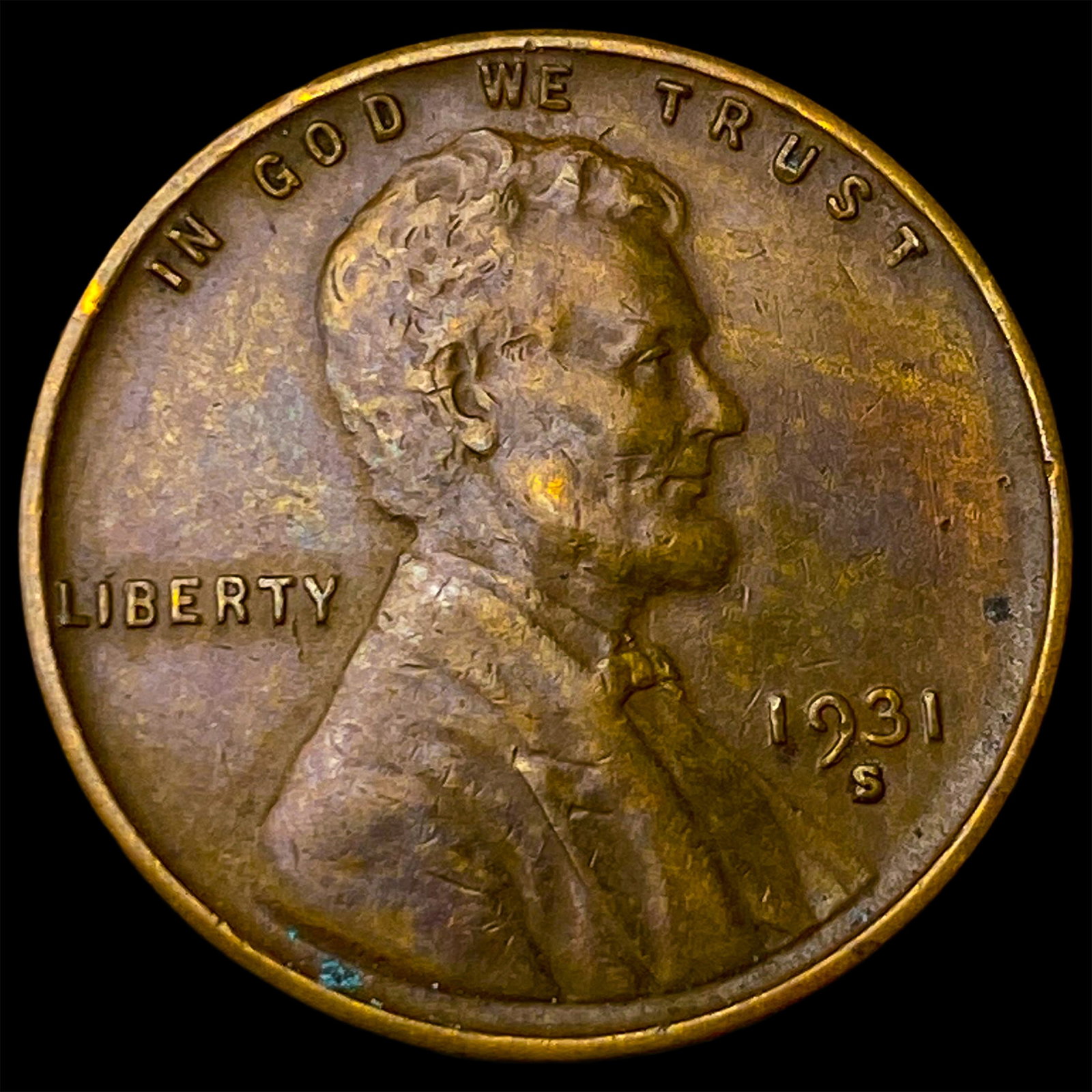 1931-S Lincoln Wheat Cent NEARLY UNCIRCULATED (1 of 2)