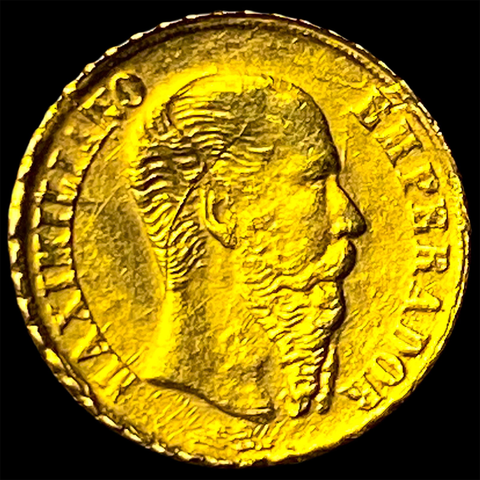 1865 Mexico Maximilian Gold 1 Peso UNCIRCULATED (1 of 2)