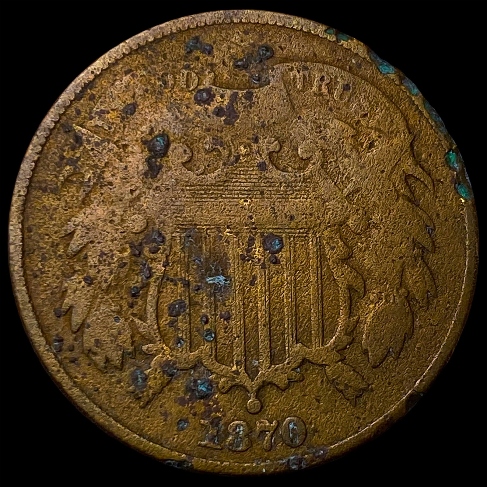 1870 Two-Cent Piece NICELY CIRCULATED (1 of 2)