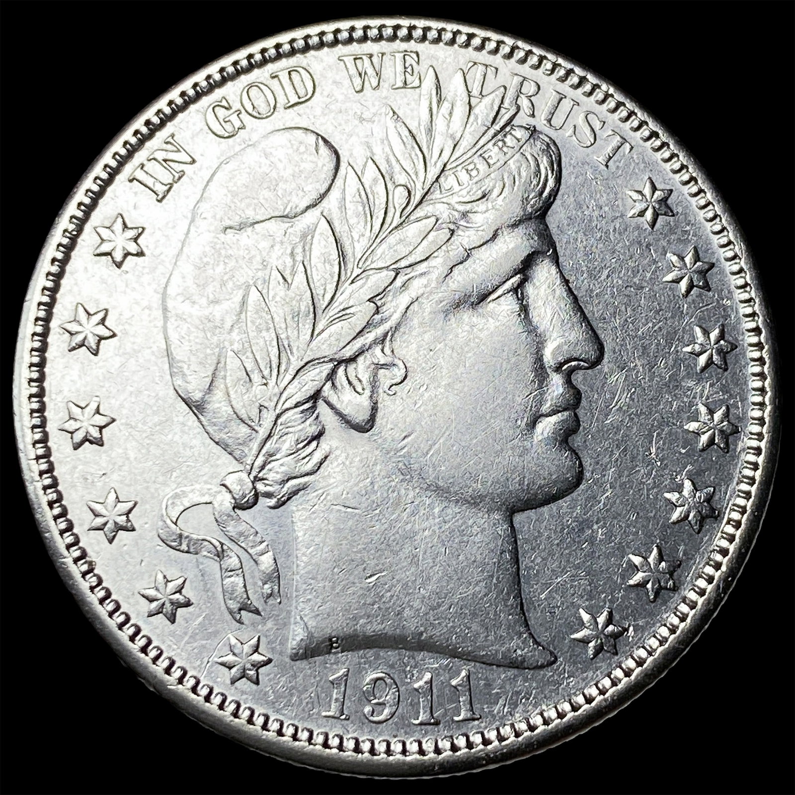 1911-D Silver Barber Half Dollar CLOSELY UNCIRCULATED (1 of 2)