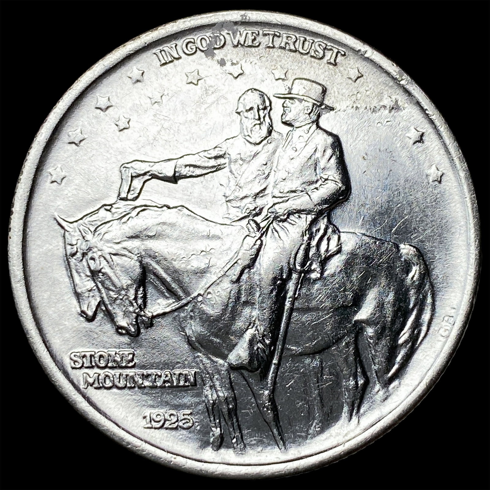 1925 Silver Stone Mountain Half Dollar UNCIRCULATED (1 of 2)