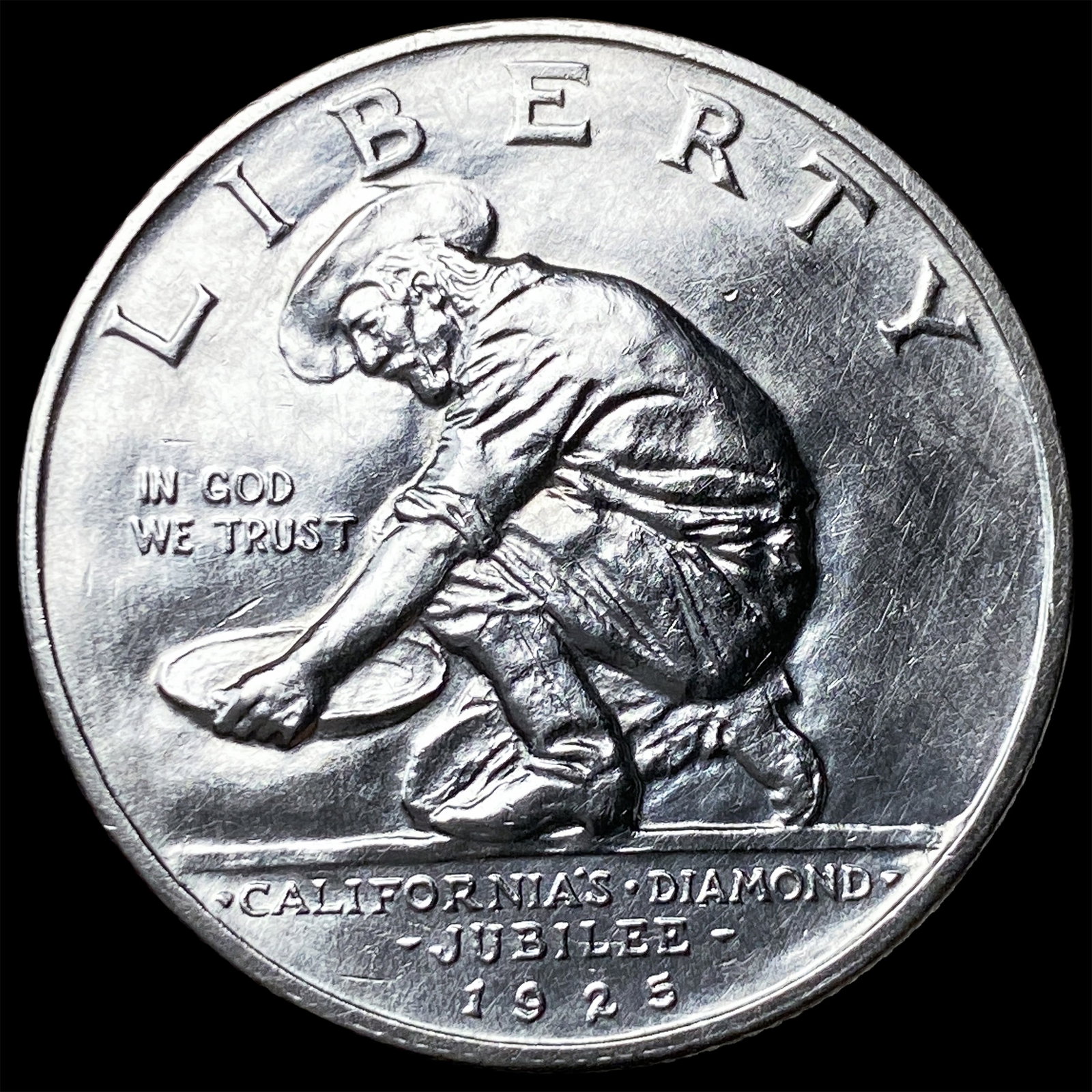 1925-S Silver California Diamond Jubilee Half Dollar CLOSELY UNCIRCULATED (1 of 2)