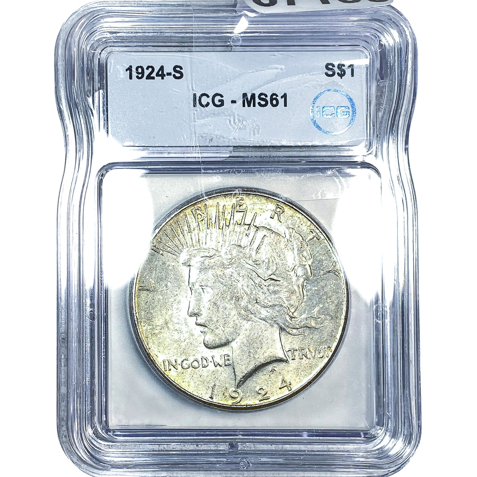 1924-S Silver Peace Dollar ICG MS61 (1 of 2)