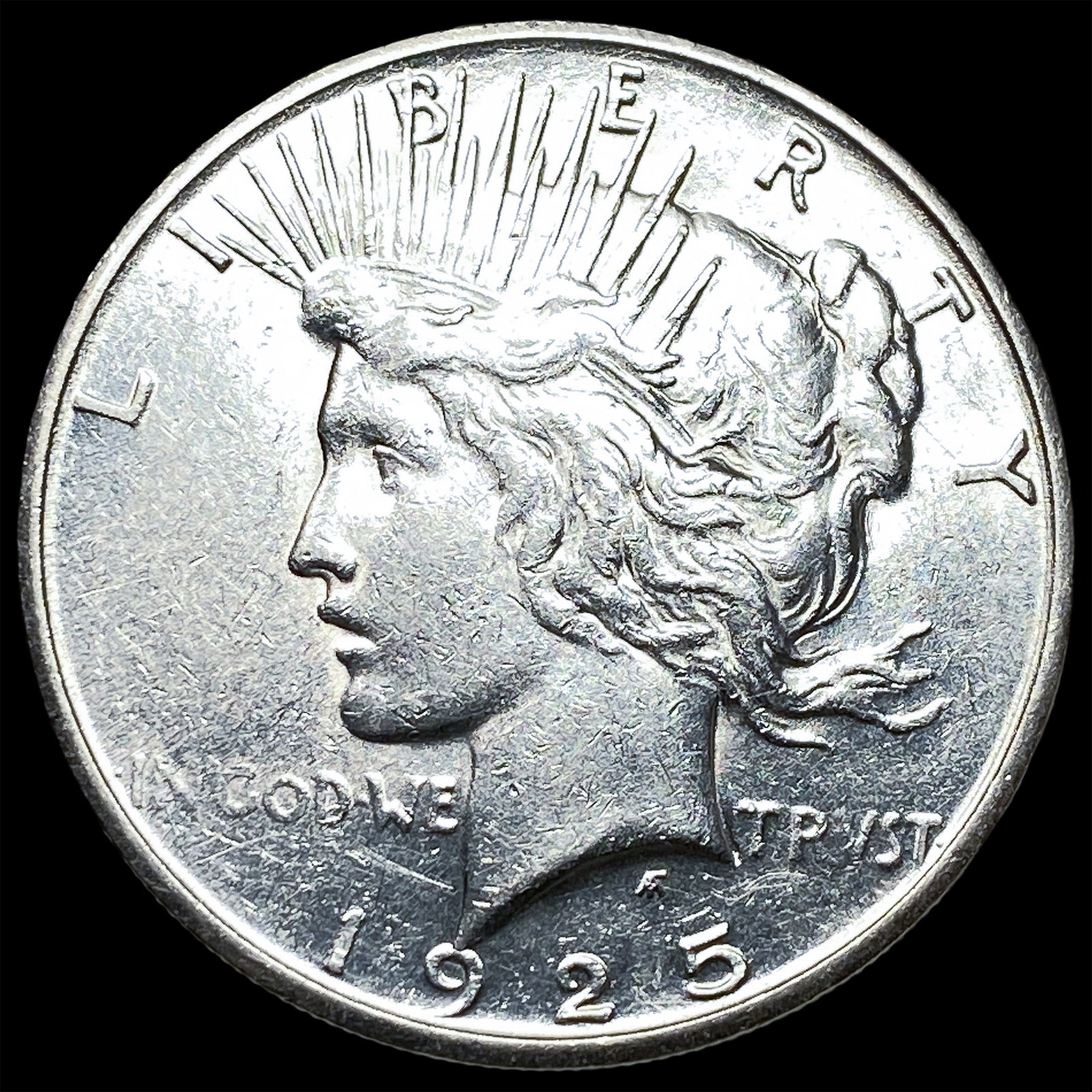 1925-S Silver Peace Dollar CLOSELY UNCIRCULATED (1 of 2)