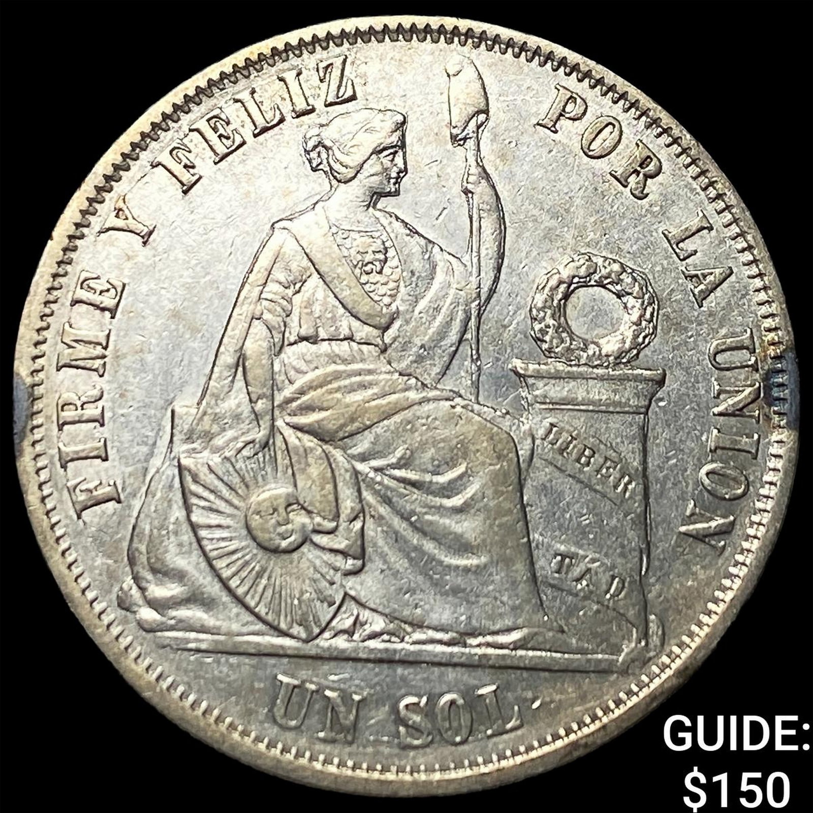 1867 Peru Silver 1 Sol (1 of 2)