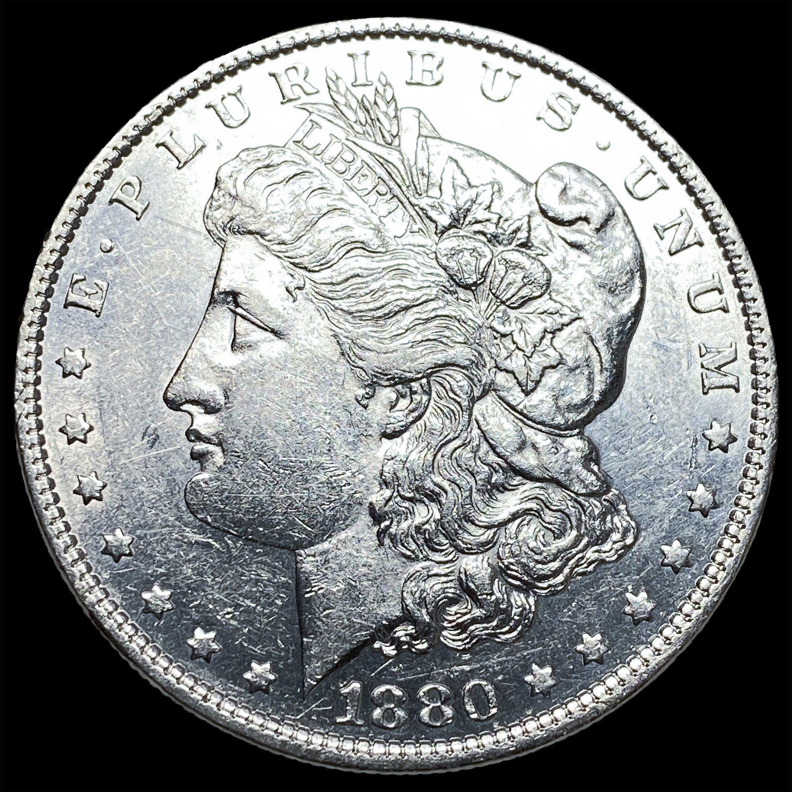 1880 Morgan Silver Dollar CLOSELY UNCIRCULATED: 1880 Morgan Silver Dollar CLOSELY UNCIRCULATED