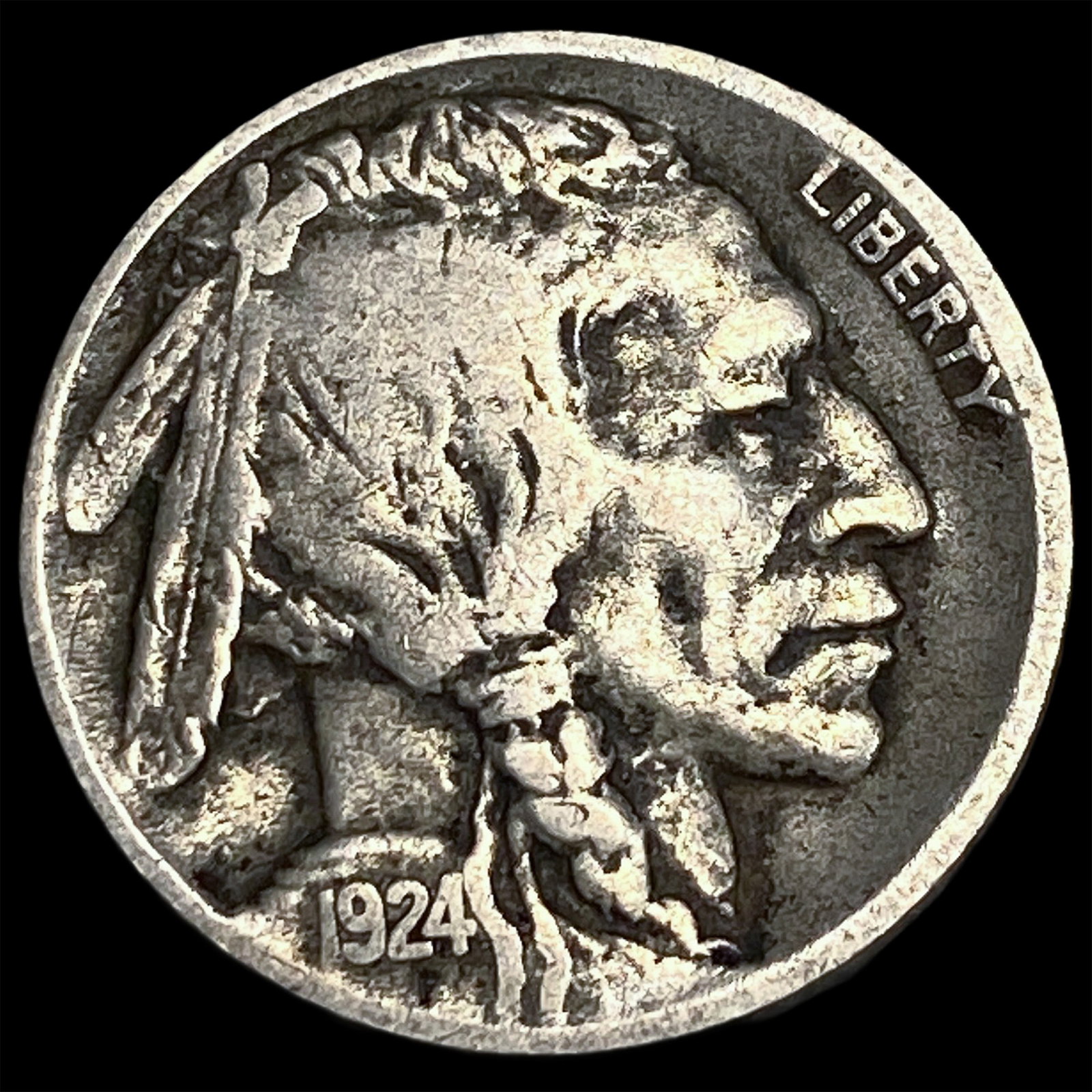 1924-D Buffalo Nickel LIGHTLY CIRCULATED: 1924-D Buffalo Nickel LIGHTLY CIRCULATED