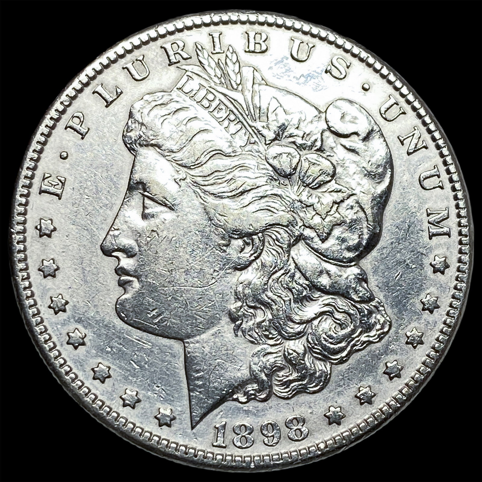 1898-S Silver Morgan Dollar CLOSELY UNCIRCULATED: 1898-S Silver Morgan Dollar CLOSELY UNCIRCULATED