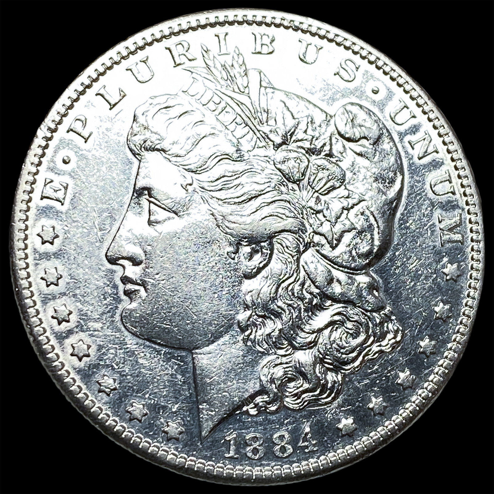 1884-S Silver Morgan Dollar CLOSELY UNCIRCULATED: 1884-S Silver Morgan Dollar CLOSELY UNCIRCULATED