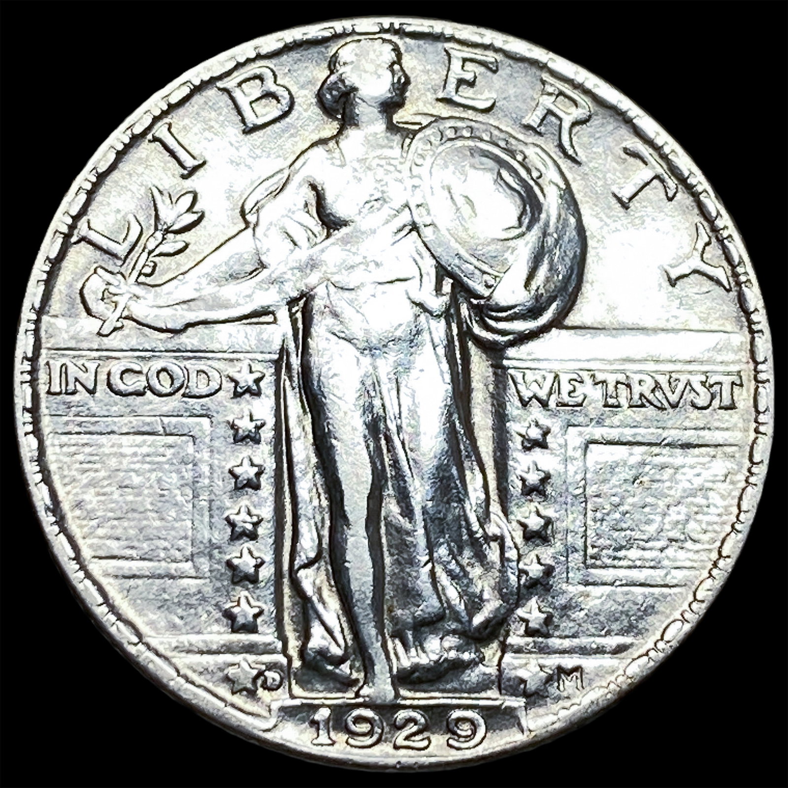 1929-D Silver Standing Liberty Quarter CLOSELY UNCIRCULATED: 1929-D Silver Standing Liberty Quarter CLOSELY UNCIRCULATED