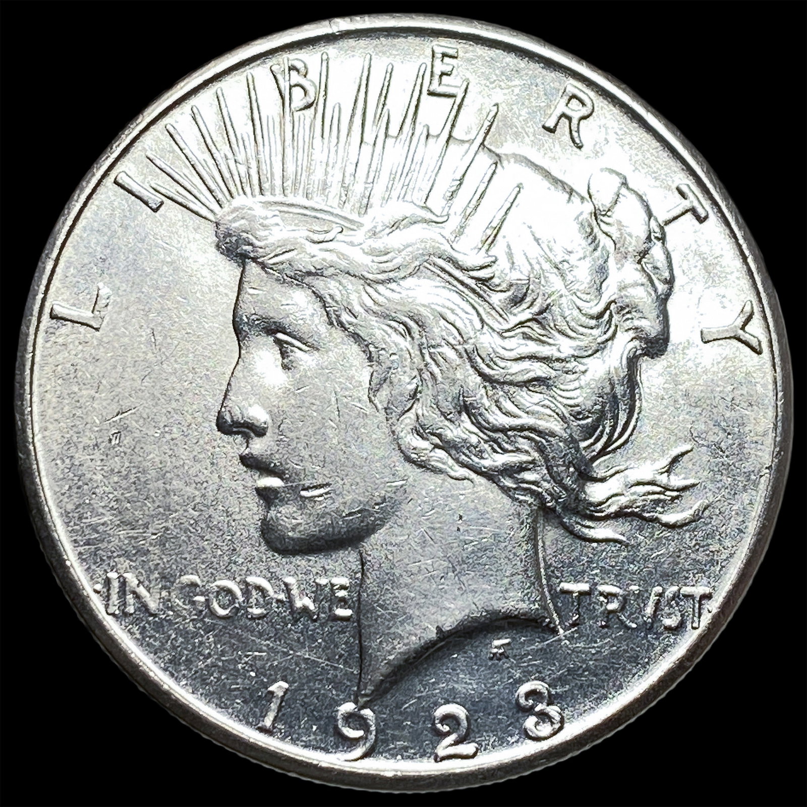 1923 Silver Peace Dollar CHOICE AU (1 of 2)