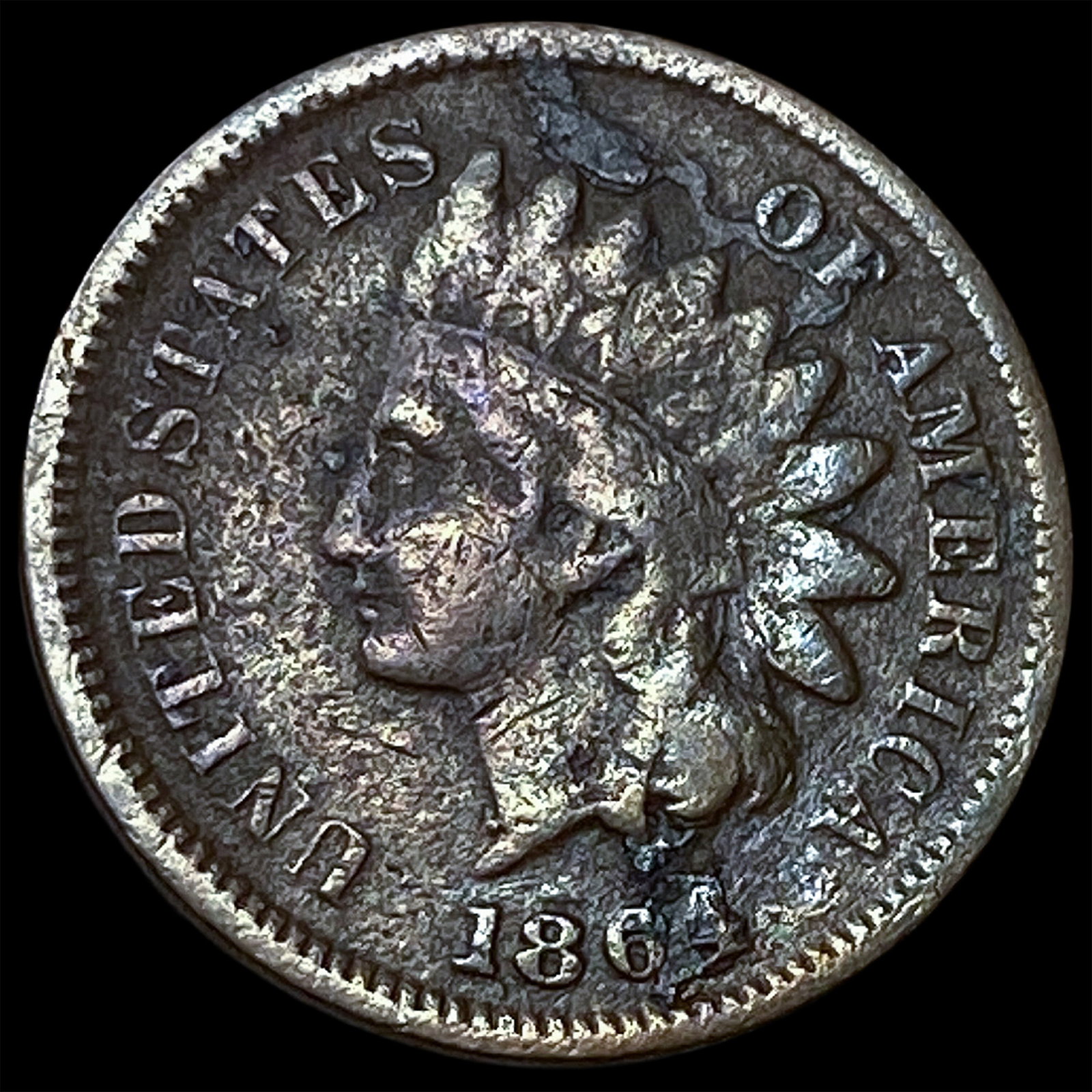 1864 Bronze Indian Head Cent LIGHTLY CIRCULATED (1 of 2)