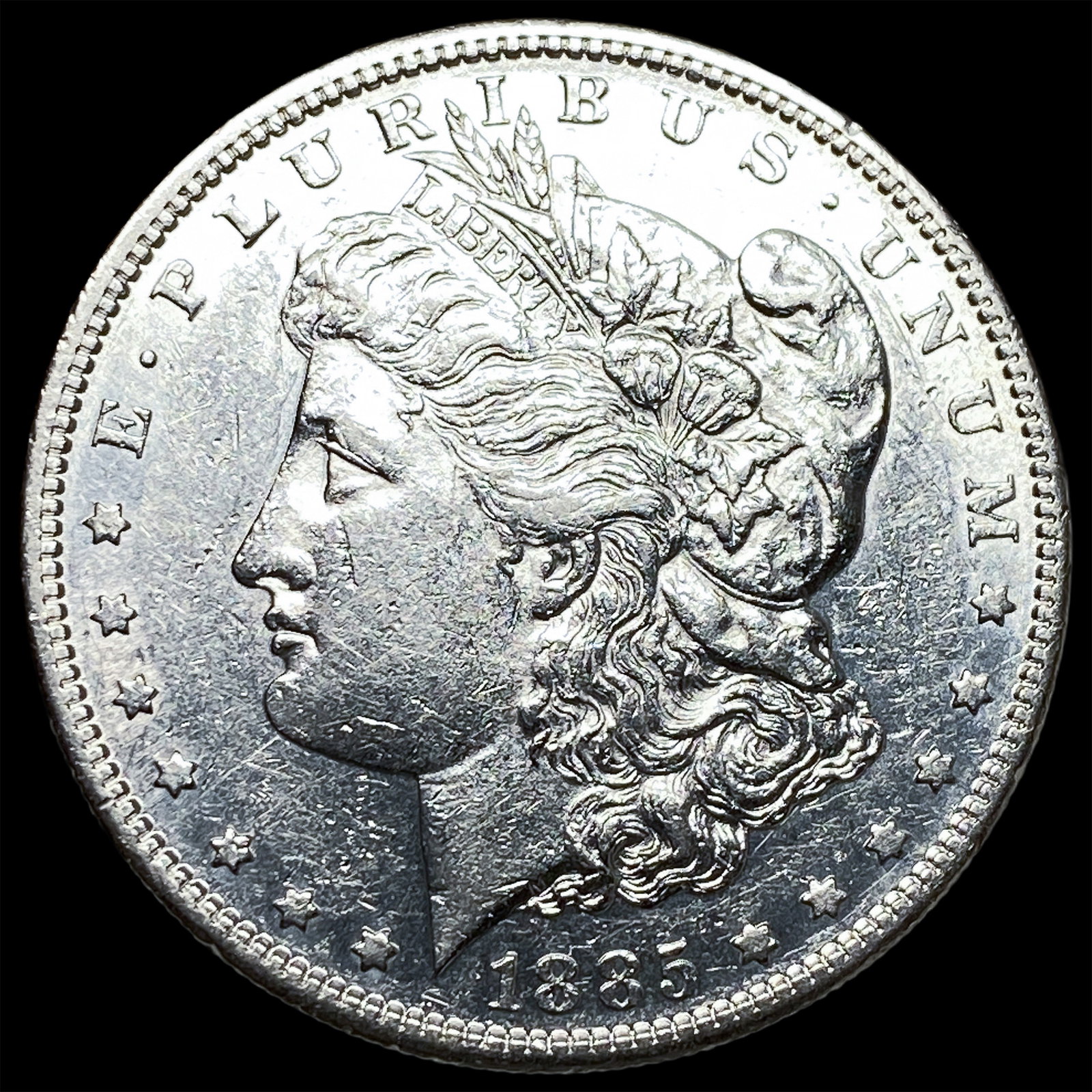 1885-S Silver Morgan Dollar CLOSELY UNCIRCULATED: 1885-S Silver Morgan Dollar CLOSELY UNCIRCULATED