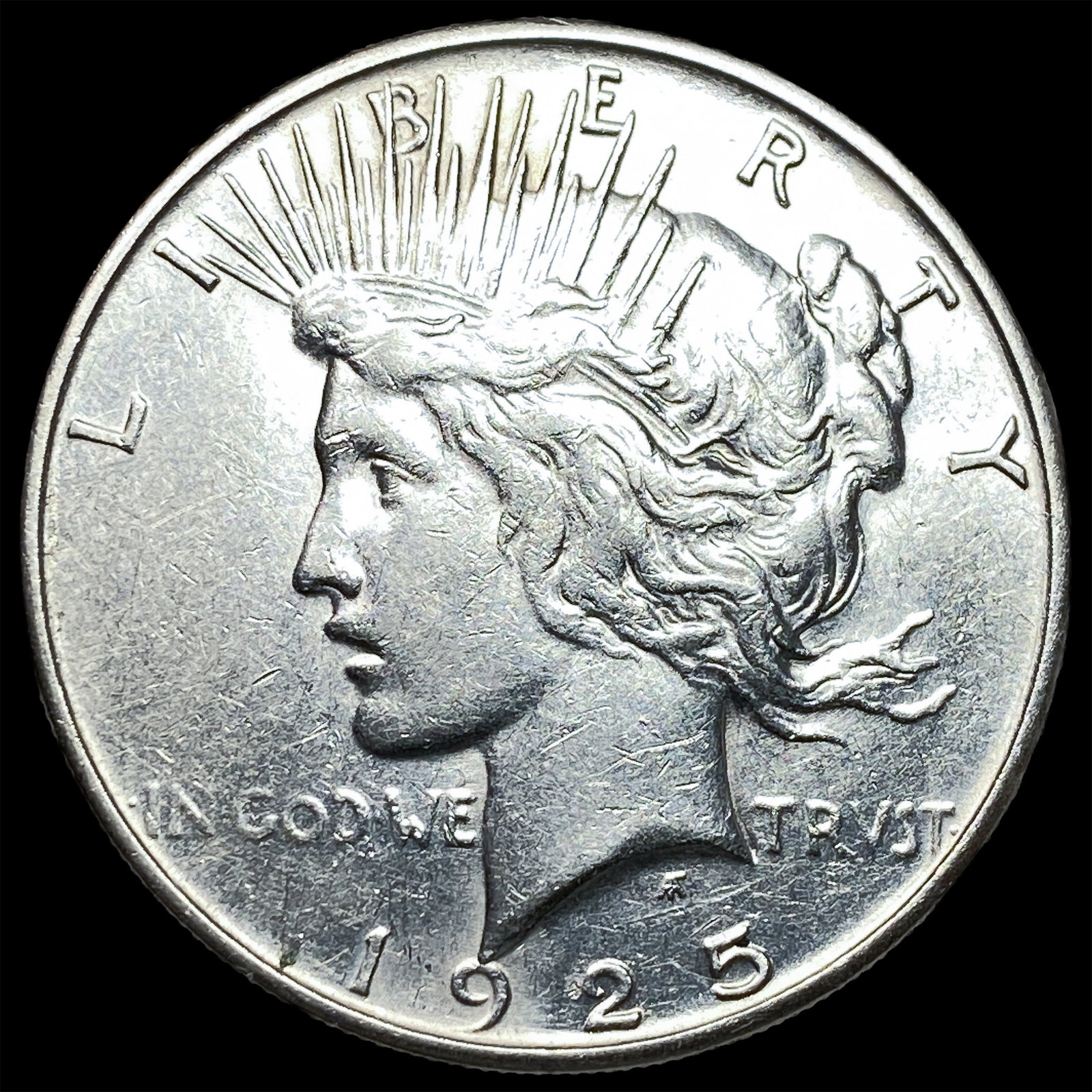 1925-S Silver Peace Dollar CLOSELY UNCIRCULATED (1 of 2)