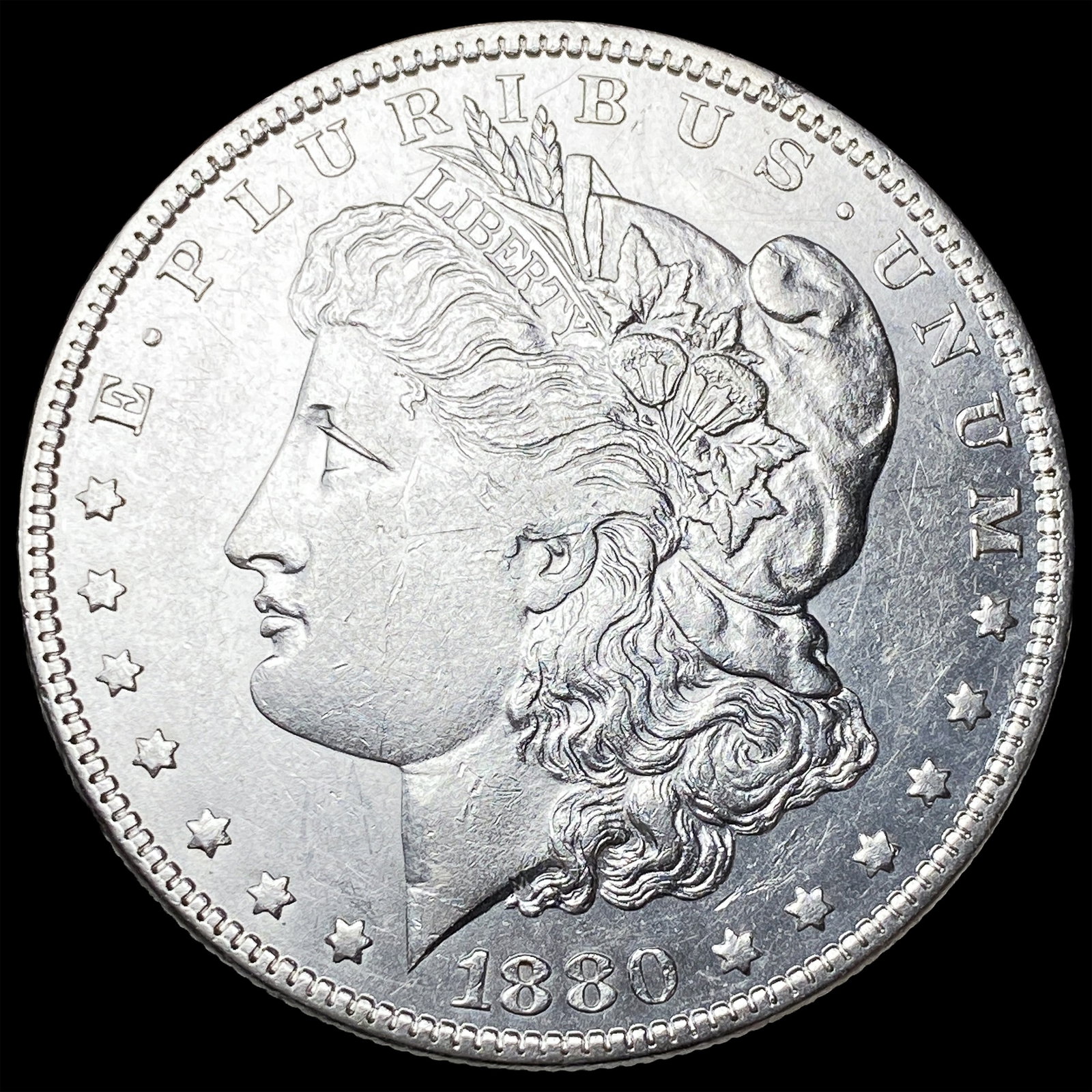 1880 Morgan Silver Dollar CLOSELY UNCIRCULATED (1 of 2)
