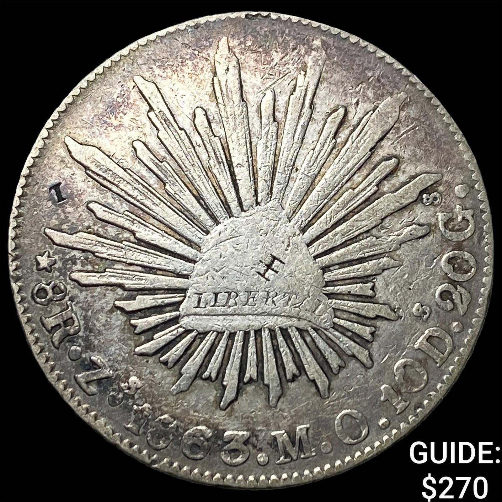 1863 Mo Mexico Silver 8 Reales (1 of 2)
