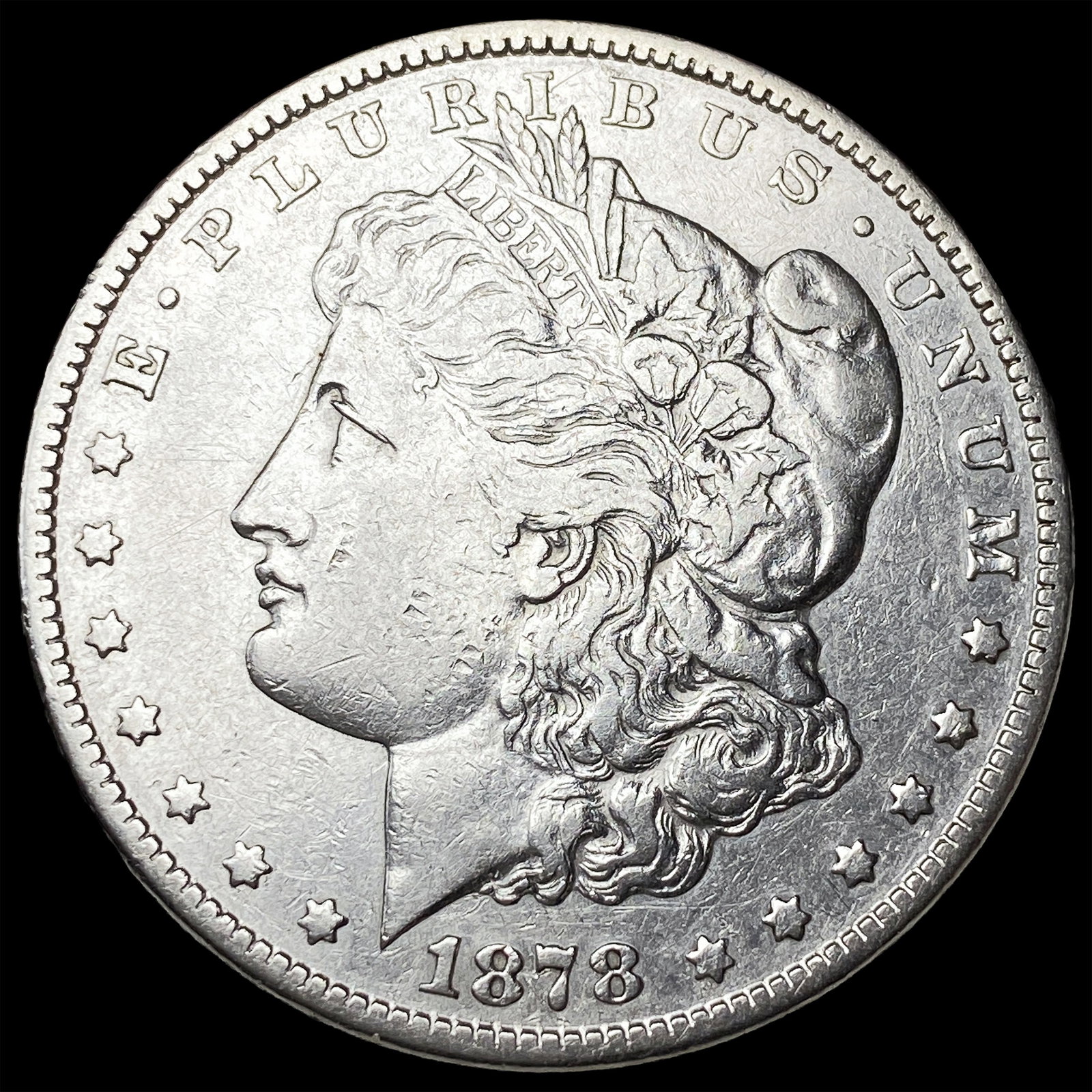 1878-CC Silver Morgan Dollar ABOUT UNCIRCULATED: 1878-CC Silver Morgan Dollar ABOUT UNCIRCULATED