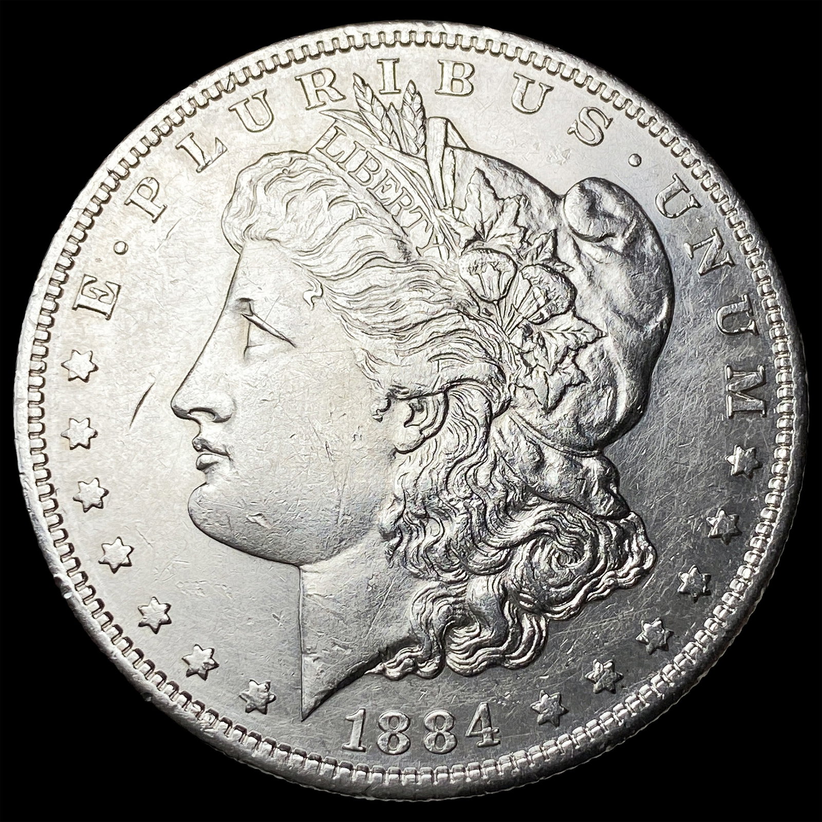 1884-S Silver Morgan Dollar CLOSELY UNCIRCULATED: 1884-S Silver Morgan Dollar CLOSELY UNCIRCULATED