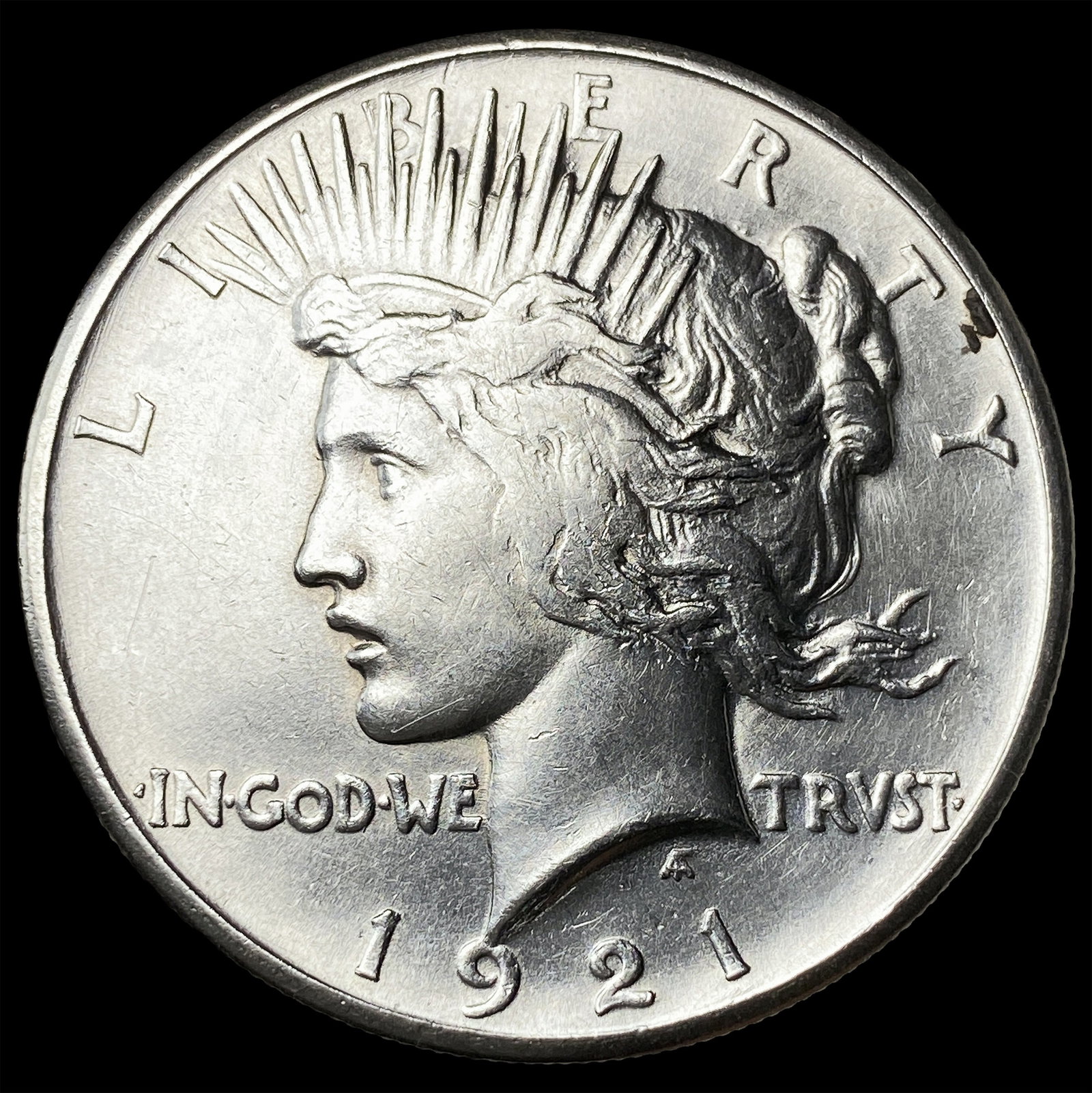1921 Silver Peace Dollar CLOSELY UNCIRCULATED: 1921 Silver Peace Dollar CLOSELY UNCIRCULATED