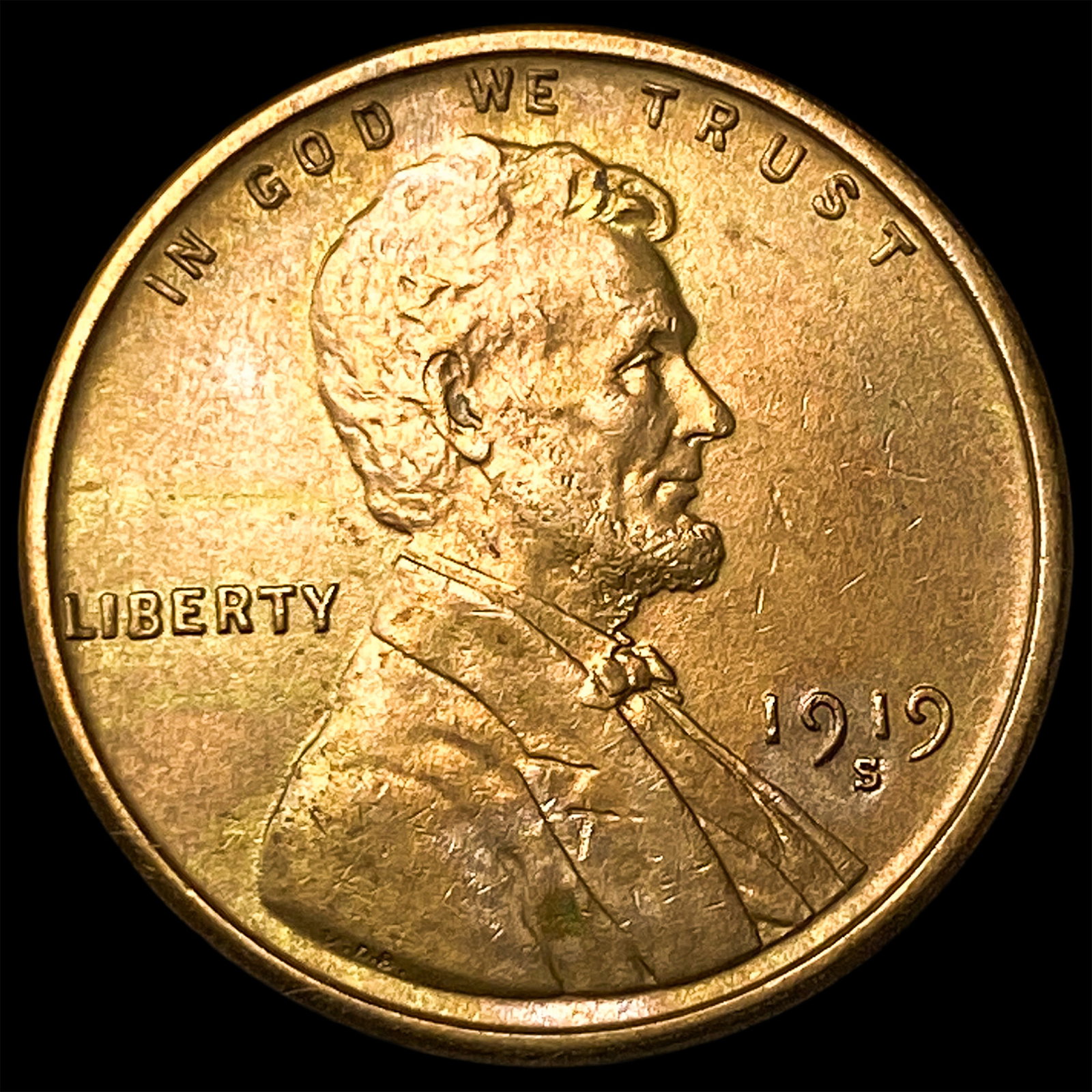 1919-S Lincoln Wheat Cent UNCIRCULATED (1 of 2)