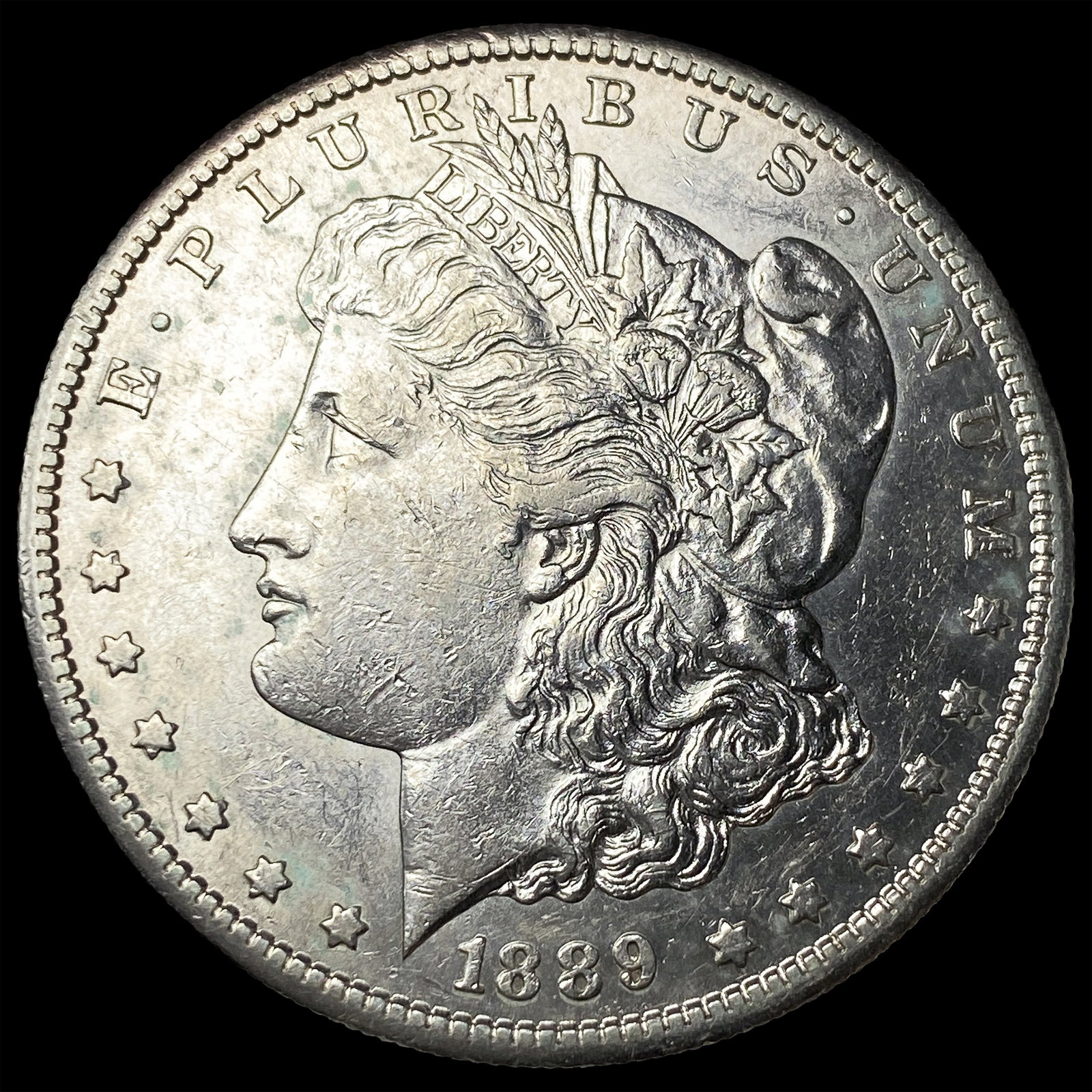 1889-S Silver Morgan Dollar NEARLY UNCIRCULATED: 1889-S Silver Morgan Dollar NEARLY UNCIRCULATED