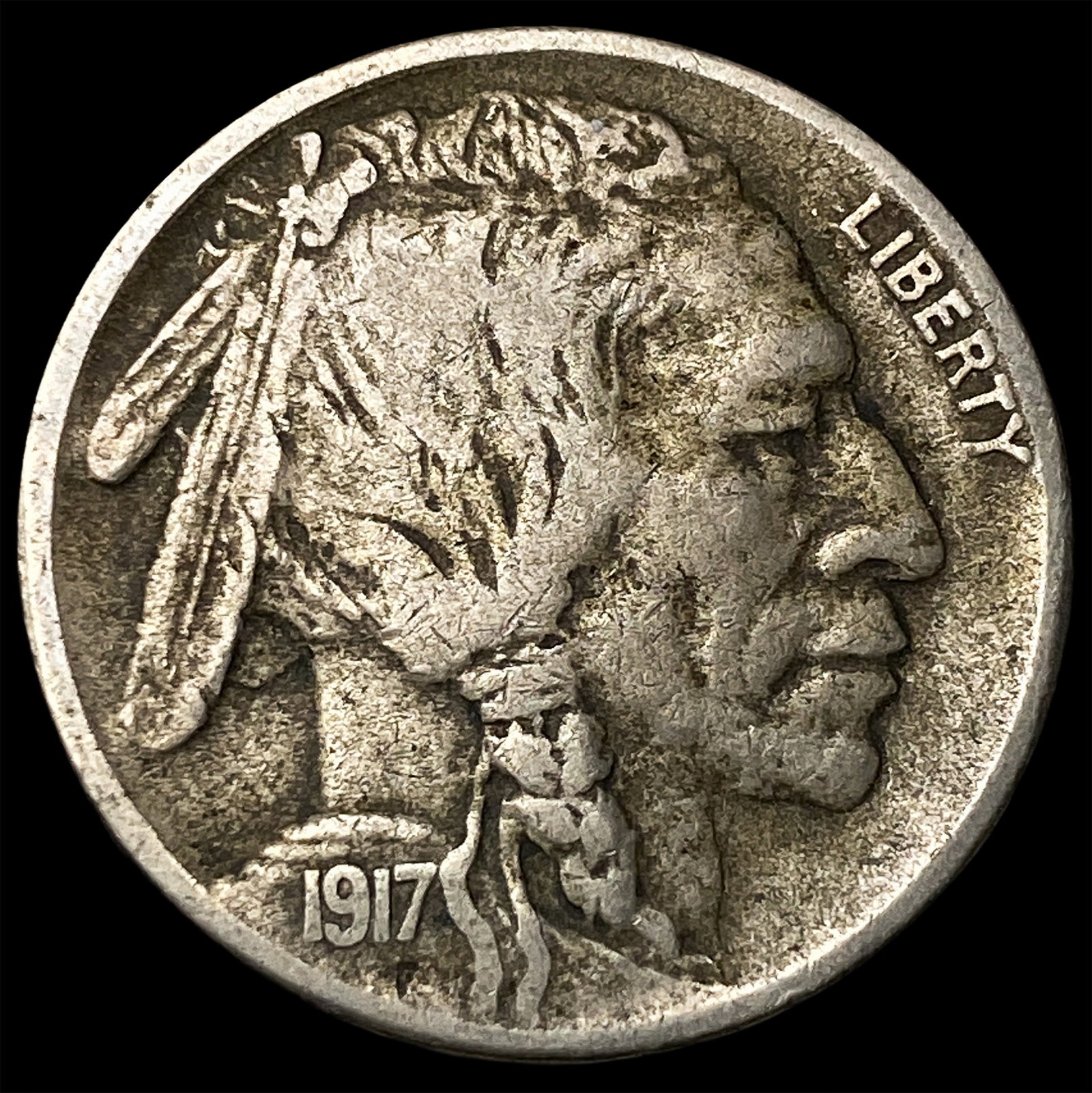 1917-S Buffalo Nickel NEARLY UNCIRCULATED: 1917-S Buffalo Nickel NEARLY UNCIRCULATED