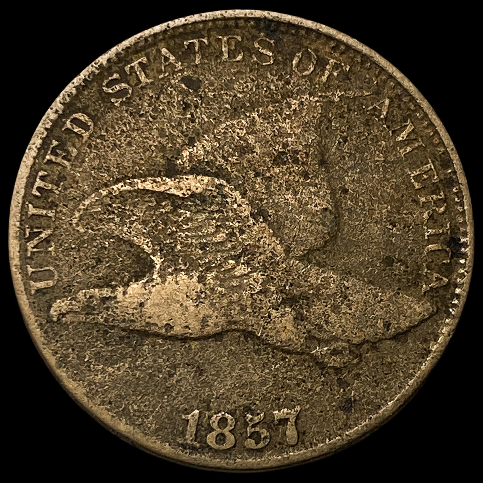 1857 Flying Eagle Cent LIGHTLY CIRCULATED: 1857 Flying Eagle Cent LIGHTLY CIRCULATED