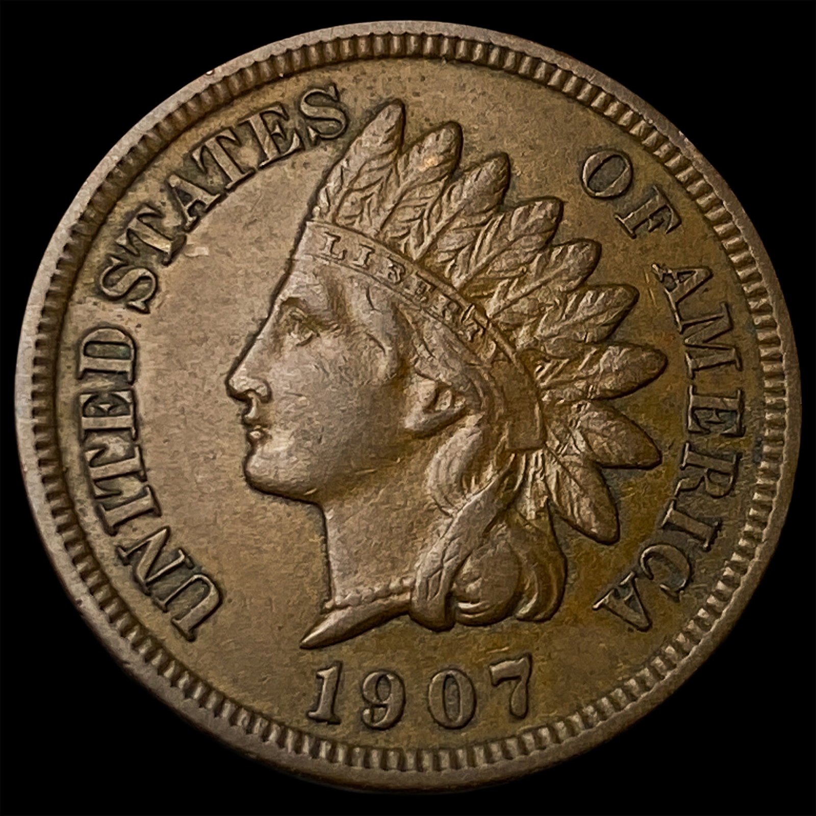 1907 Indian Head Cent CHOICE AU (1 of 2)