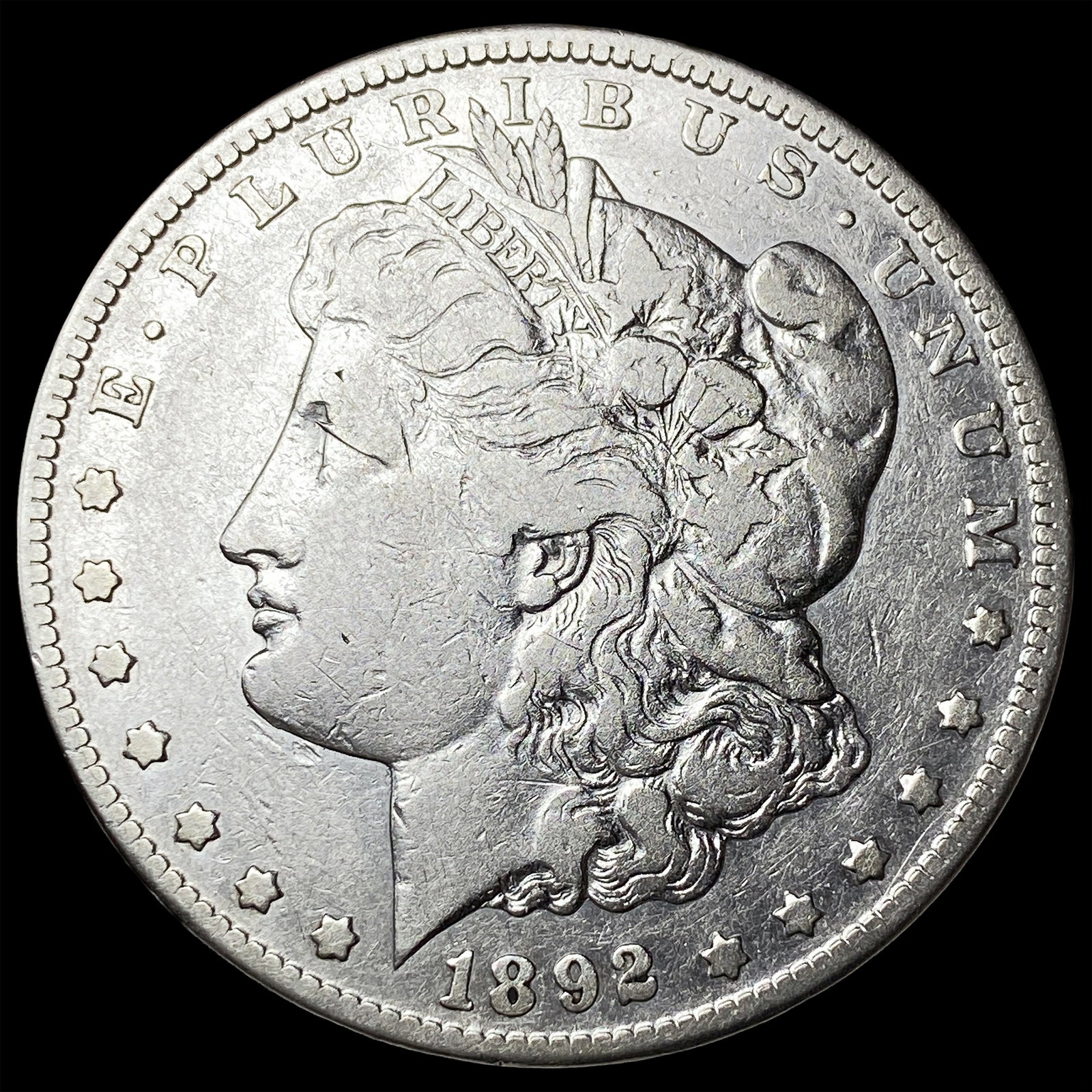 1892-CC Silver Morgan Dollar LIGHTLY CIRCULATED (1 of 2)