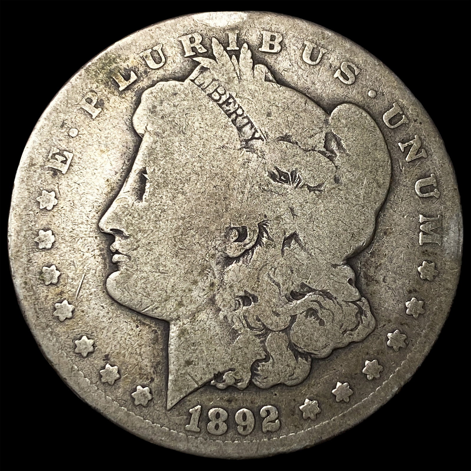 1892-CC Silver Morgan Dollar NICELY CIRCULATED: 1892-CC Silver Morgan Dollar NICELY CIRCULATED