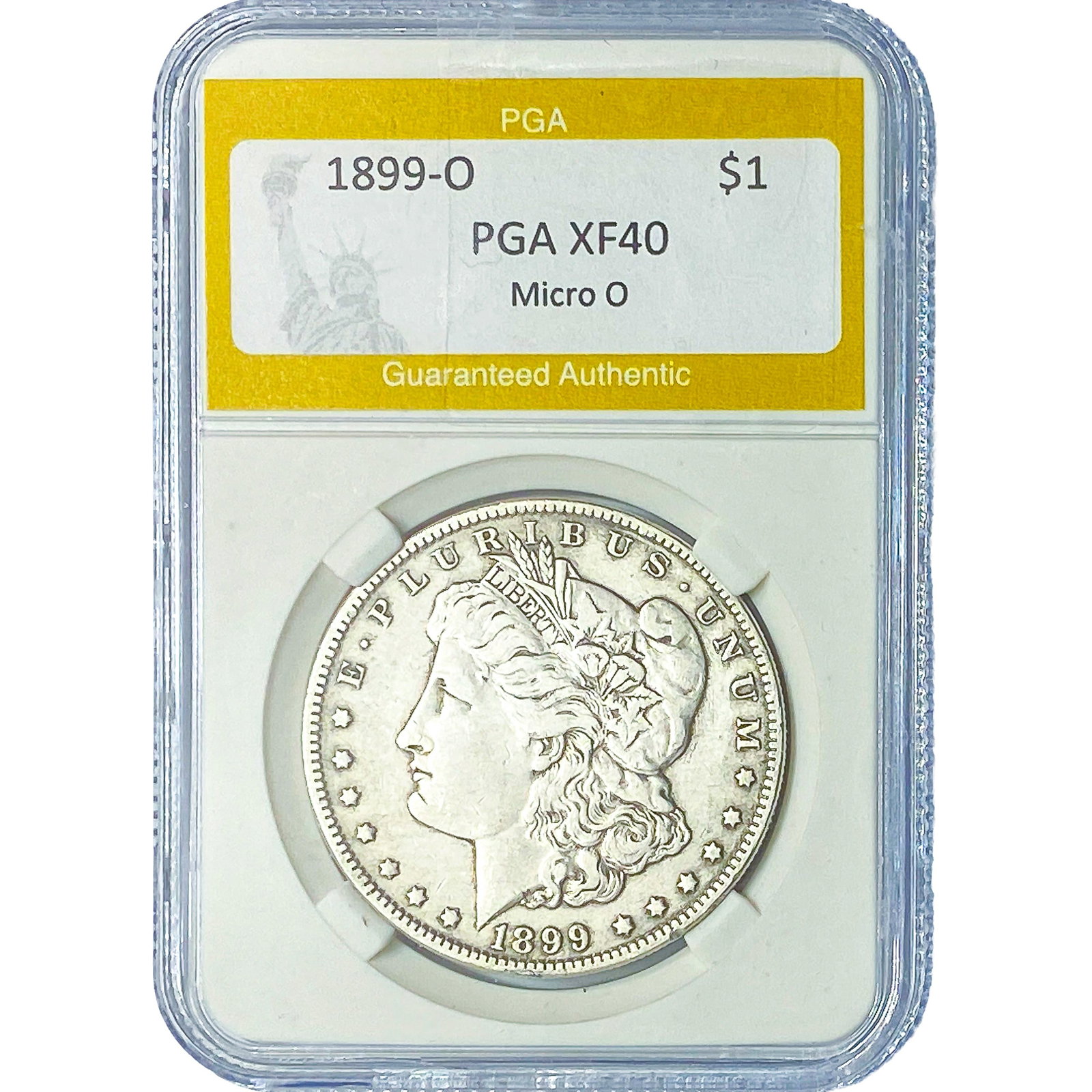 1899-O Morgan Silver Dollar PGA XF40 Micro O (1 of 2)
