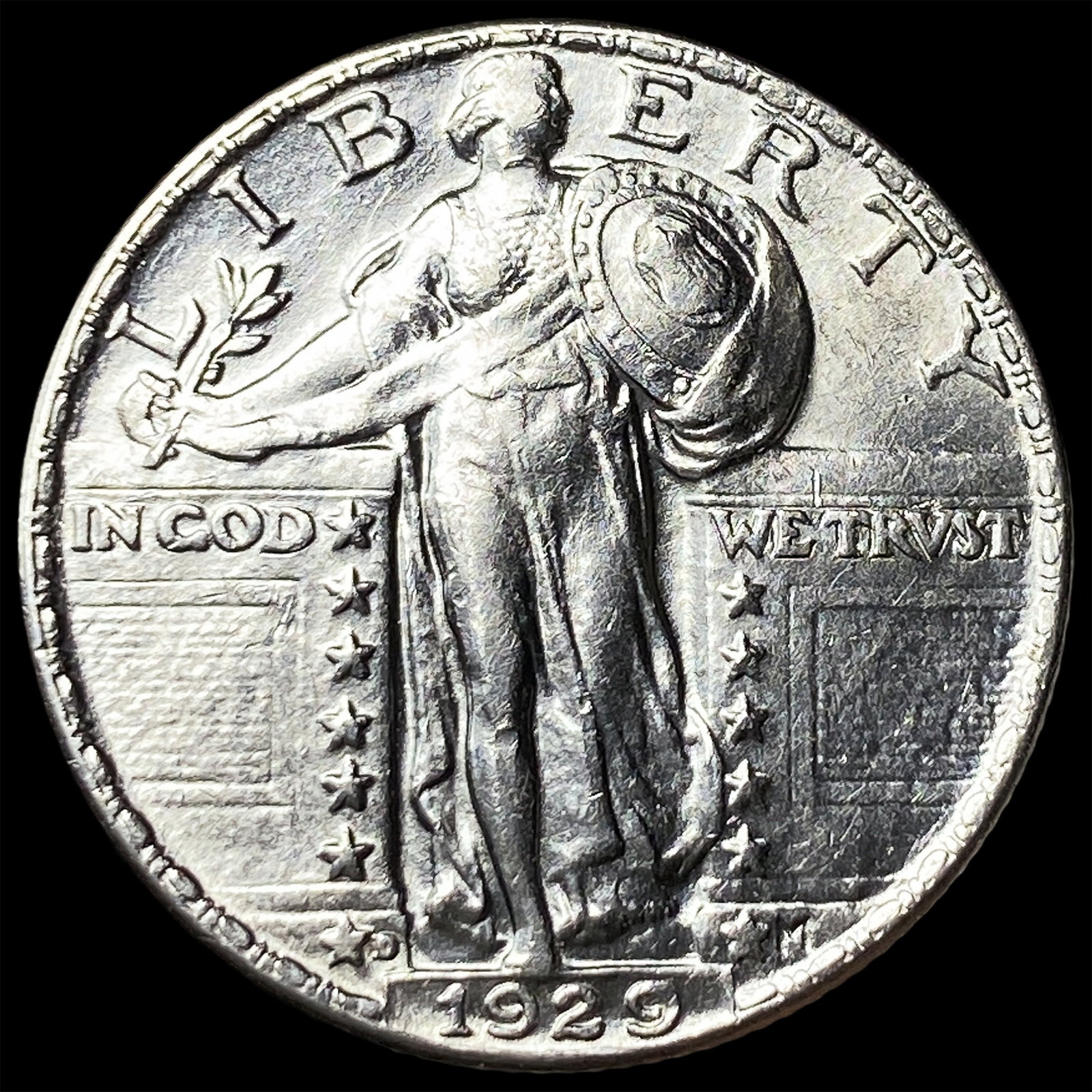 1929 Standing Liberty Quarter CLOSELY UNCIRCULATED: 1929 Standing Liberty Quarter CLOSELY UNCIRCULATED
