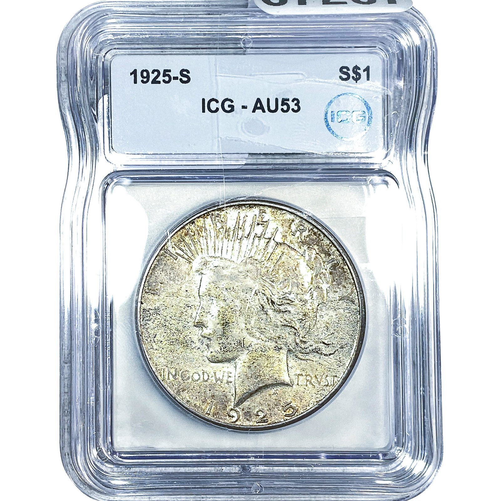 1925-S Silver Peace Dollar ICG AU53 (1 of 2)