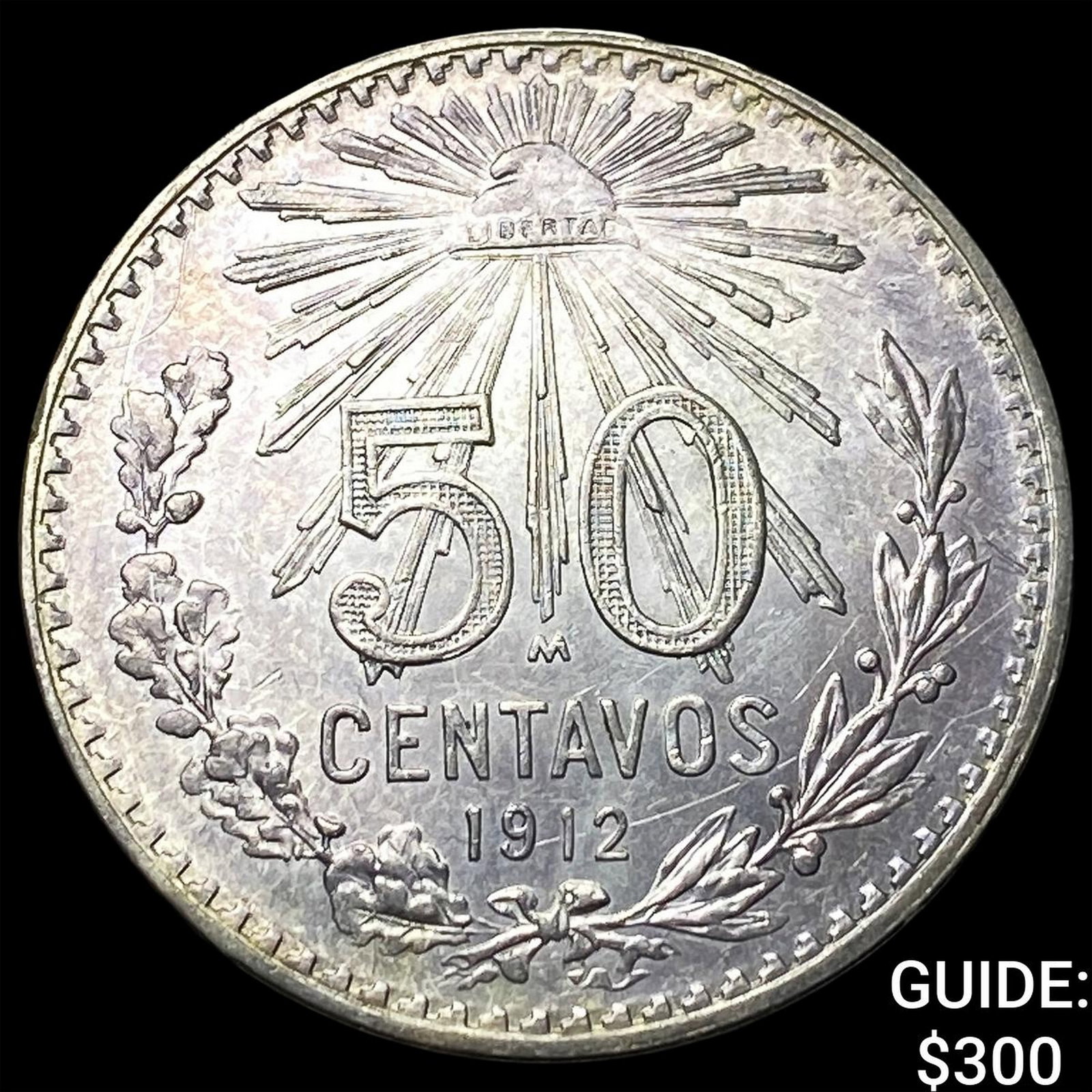 1912 Mexico Silver 50 Centavos: 1912 Mexico Silver 50 Centavos
