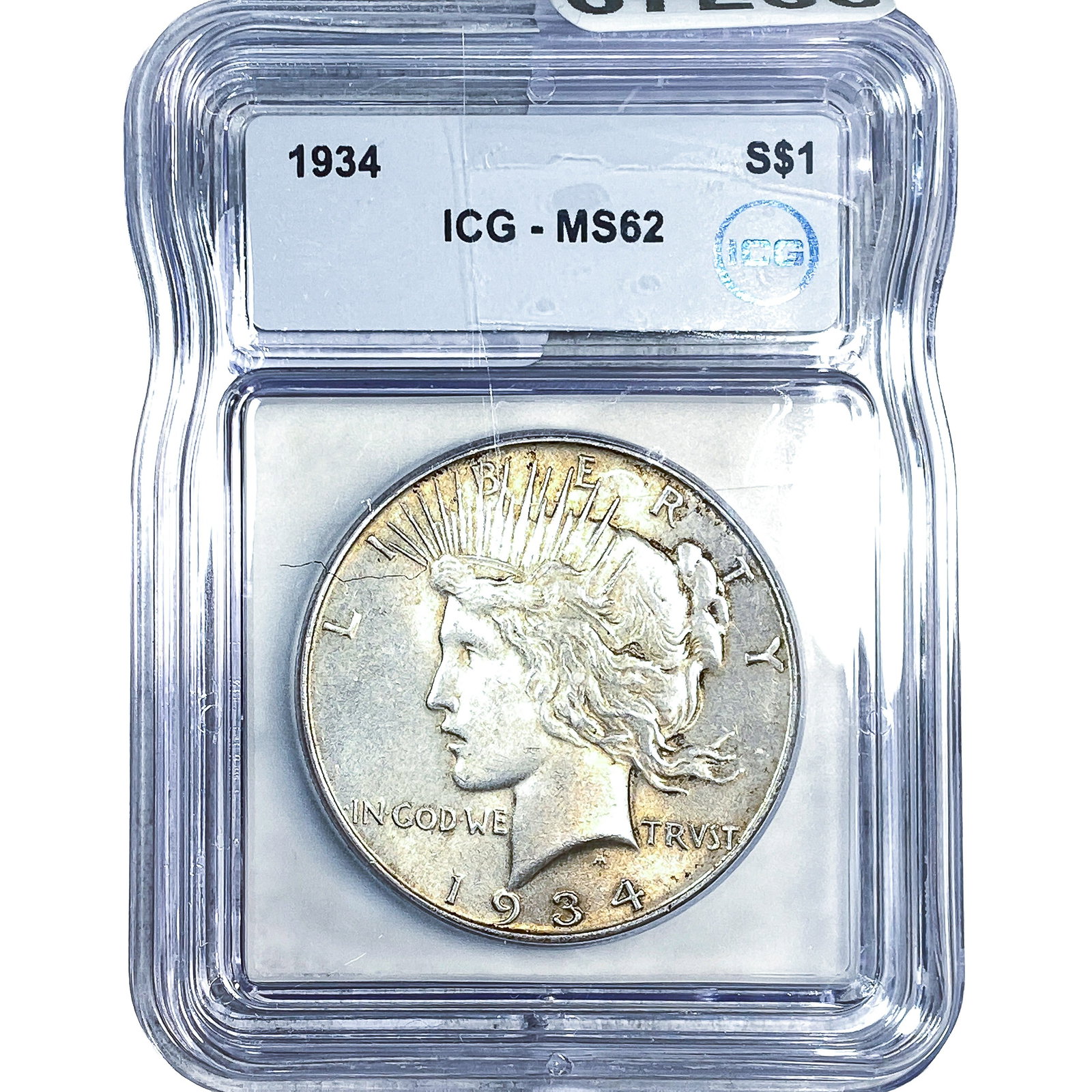 1934 Silver Peace Dollar ICG MS62 (1 of 2)
