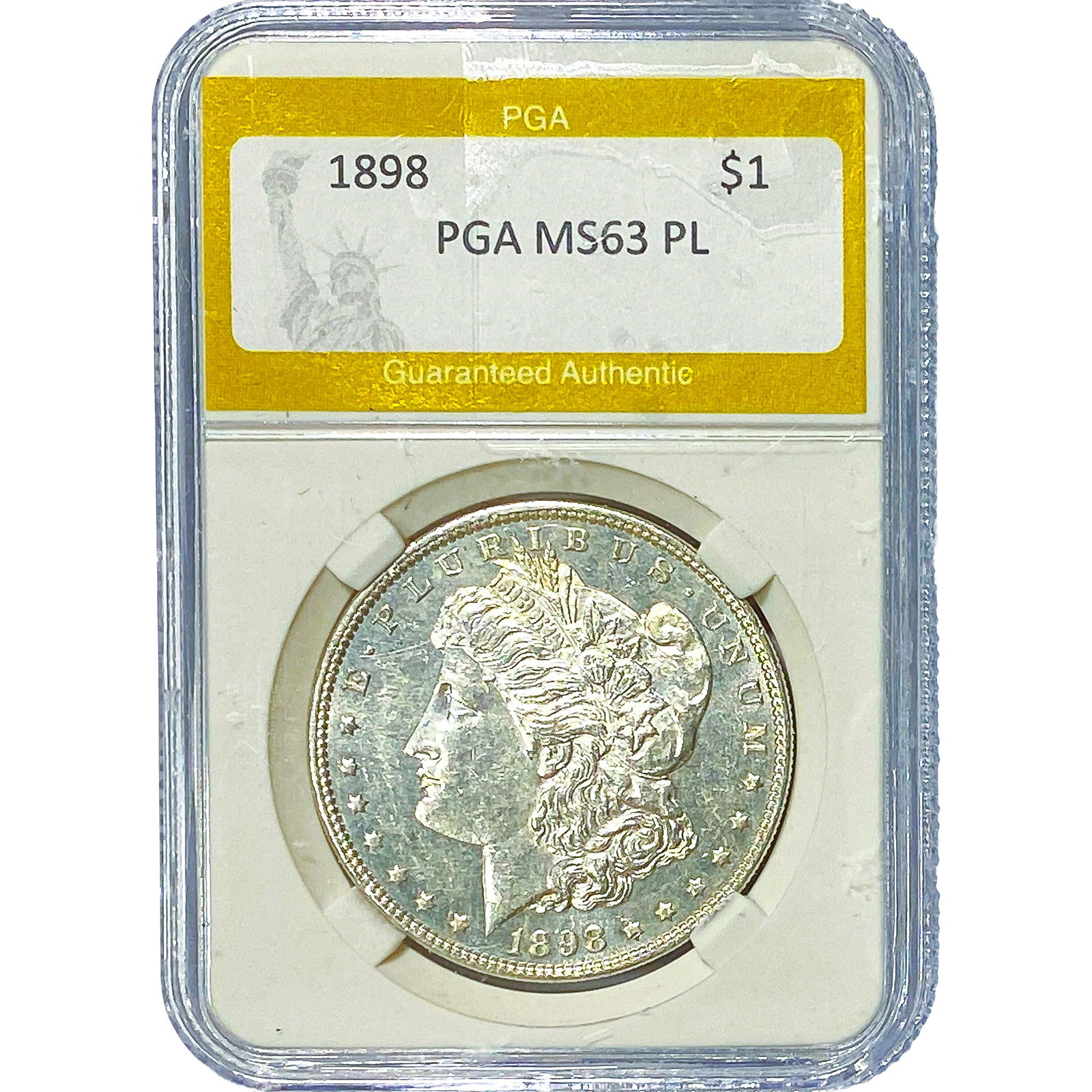 1898 Morgan Silver Dollar PGA MS63 PL (1 of 2)