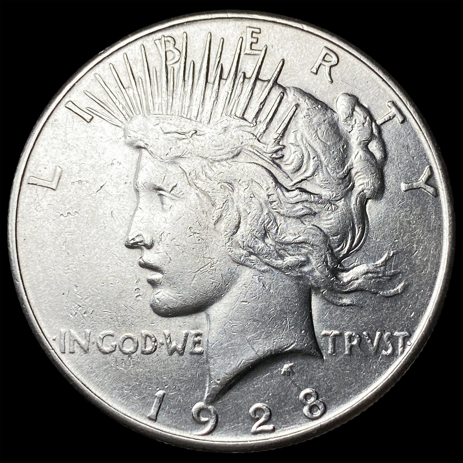1928 Silver Peace Dollar CLOSELY UNCIRCULATED: 1928 Silver Peace Dollar CLOSELY UNCIRCULATED
